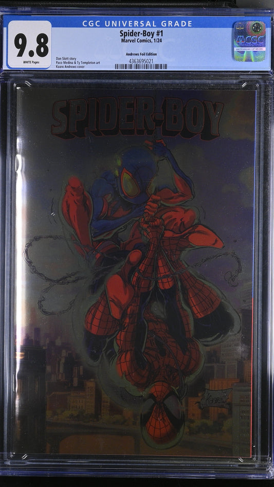 Spider-Boy #1 CGC 9.8 Kaare Andrews Foil Edition