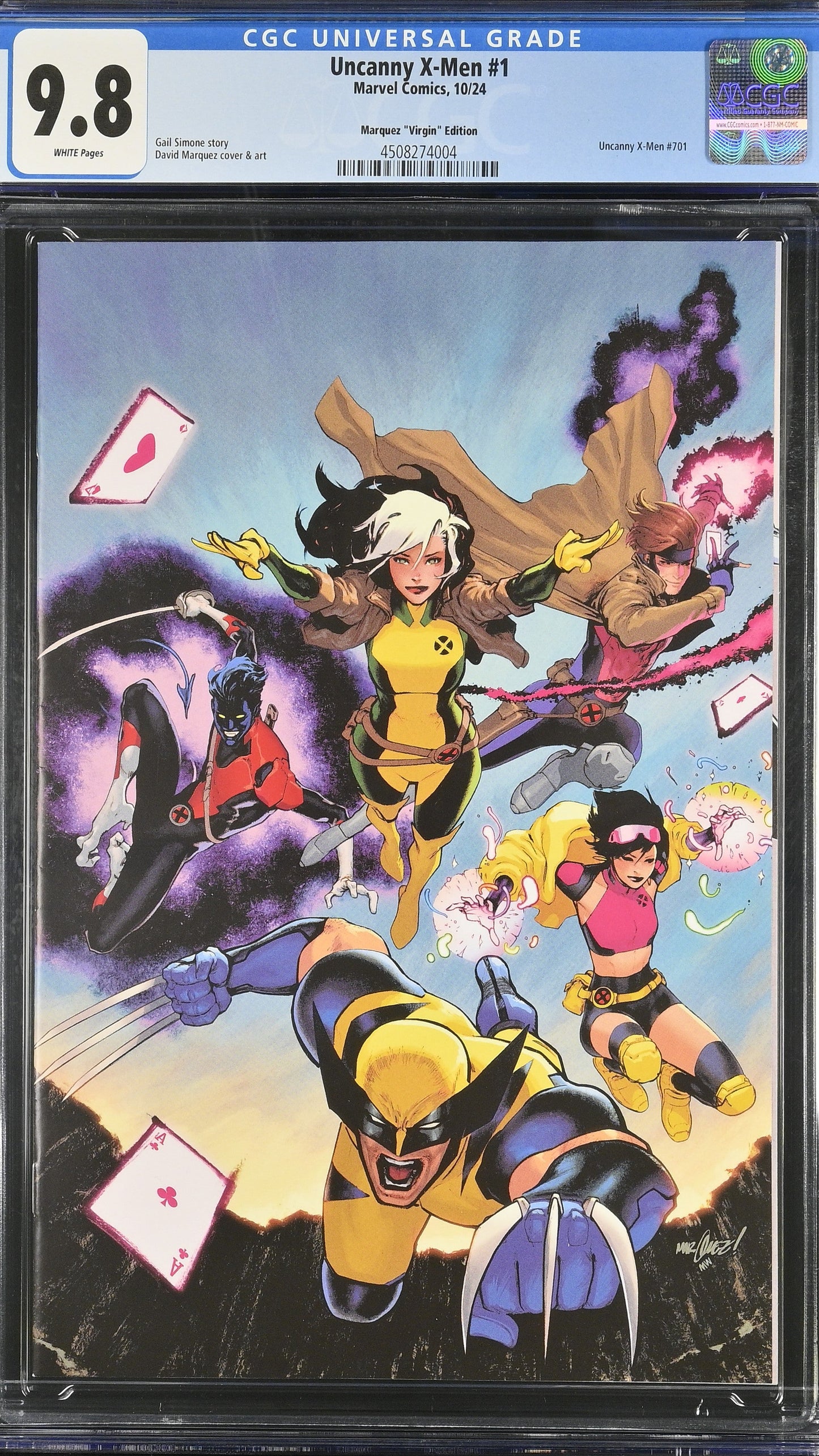 Uncanny X-Men #1 CGC 9.8 David Marquez Virgin