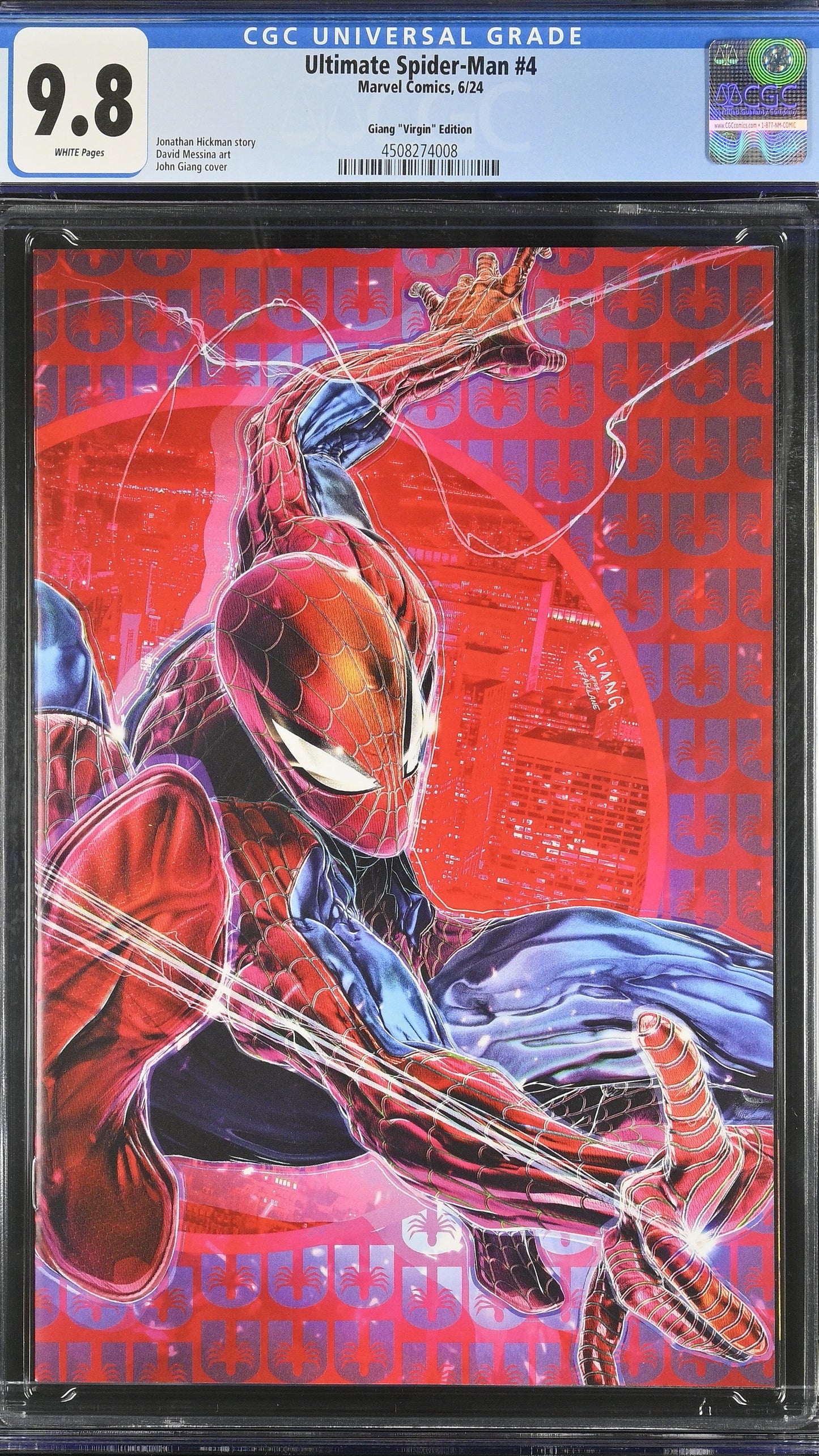 Ultimate Spider-Man #4 CGC 9.8 Giang Virgin