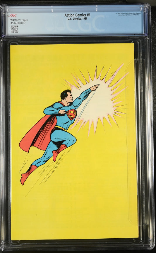 Action Comics # 1 CGC 9.8 50th anniversary Reprint