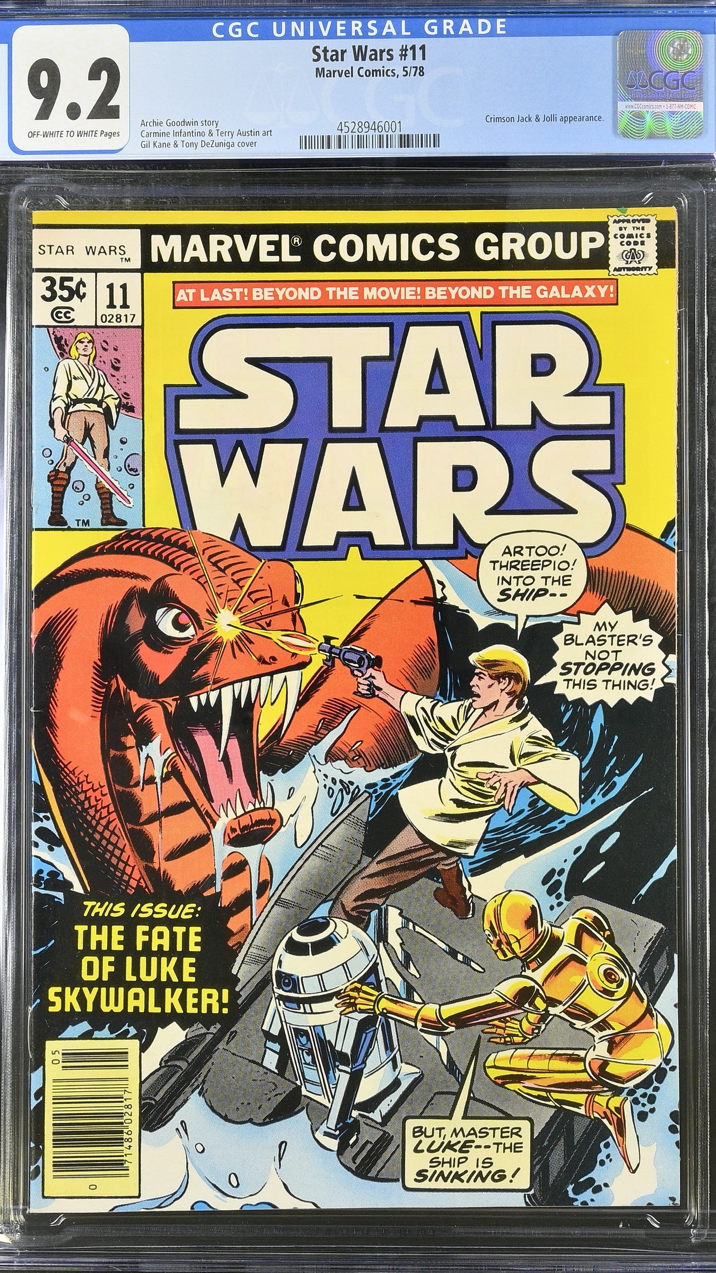 Star Wars # 11 CGC 9.2