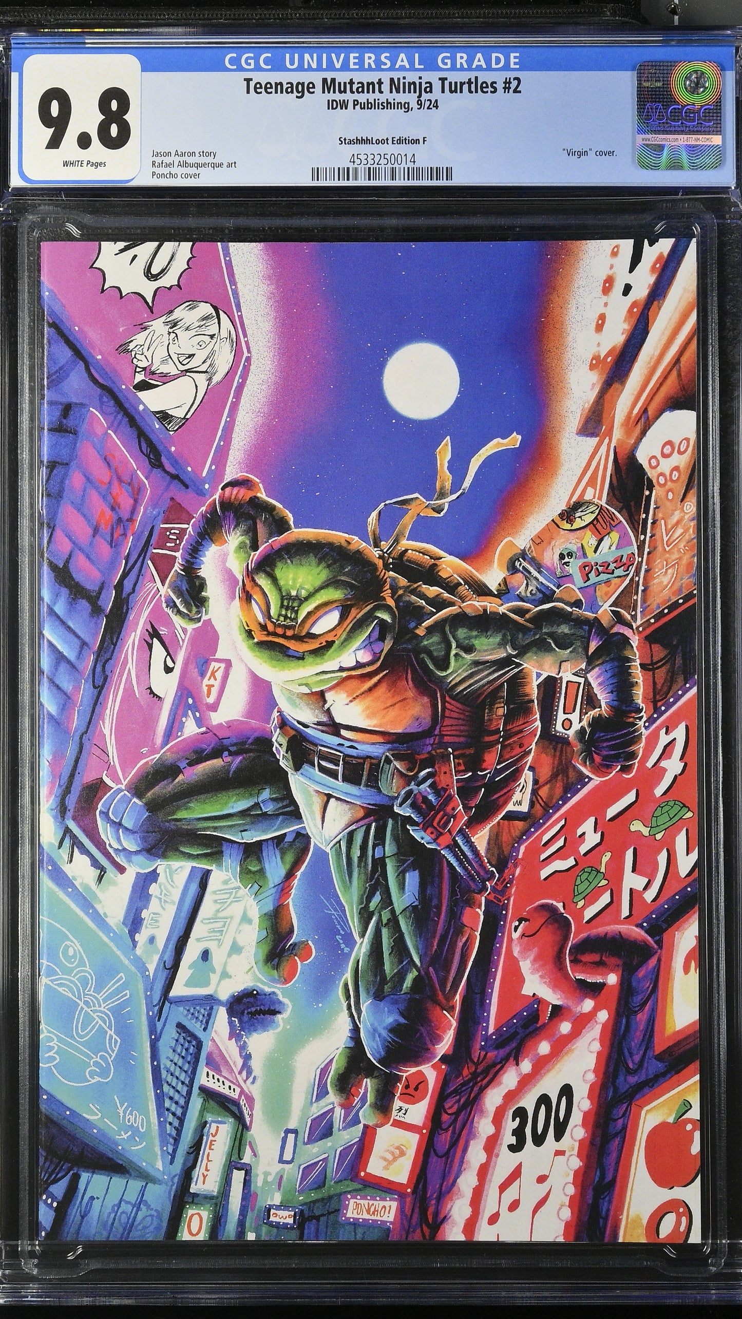 Teenage Mutant Ninja Turtles #2 CGC 9.8 NYCC Stashhhloot
