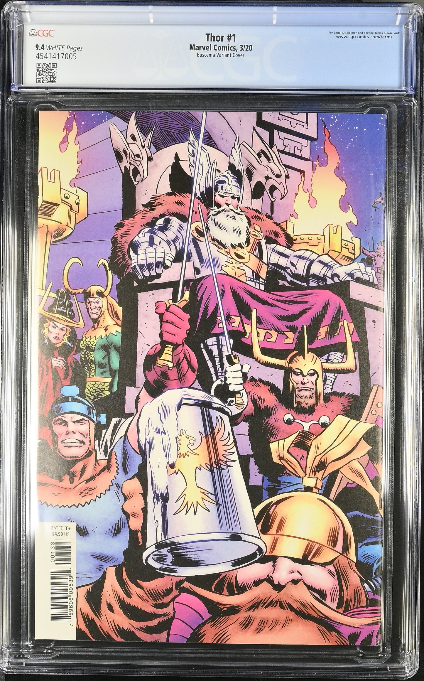 Thor # 1 CGC 9.4 Buscema Wraparound virgin 1:1000