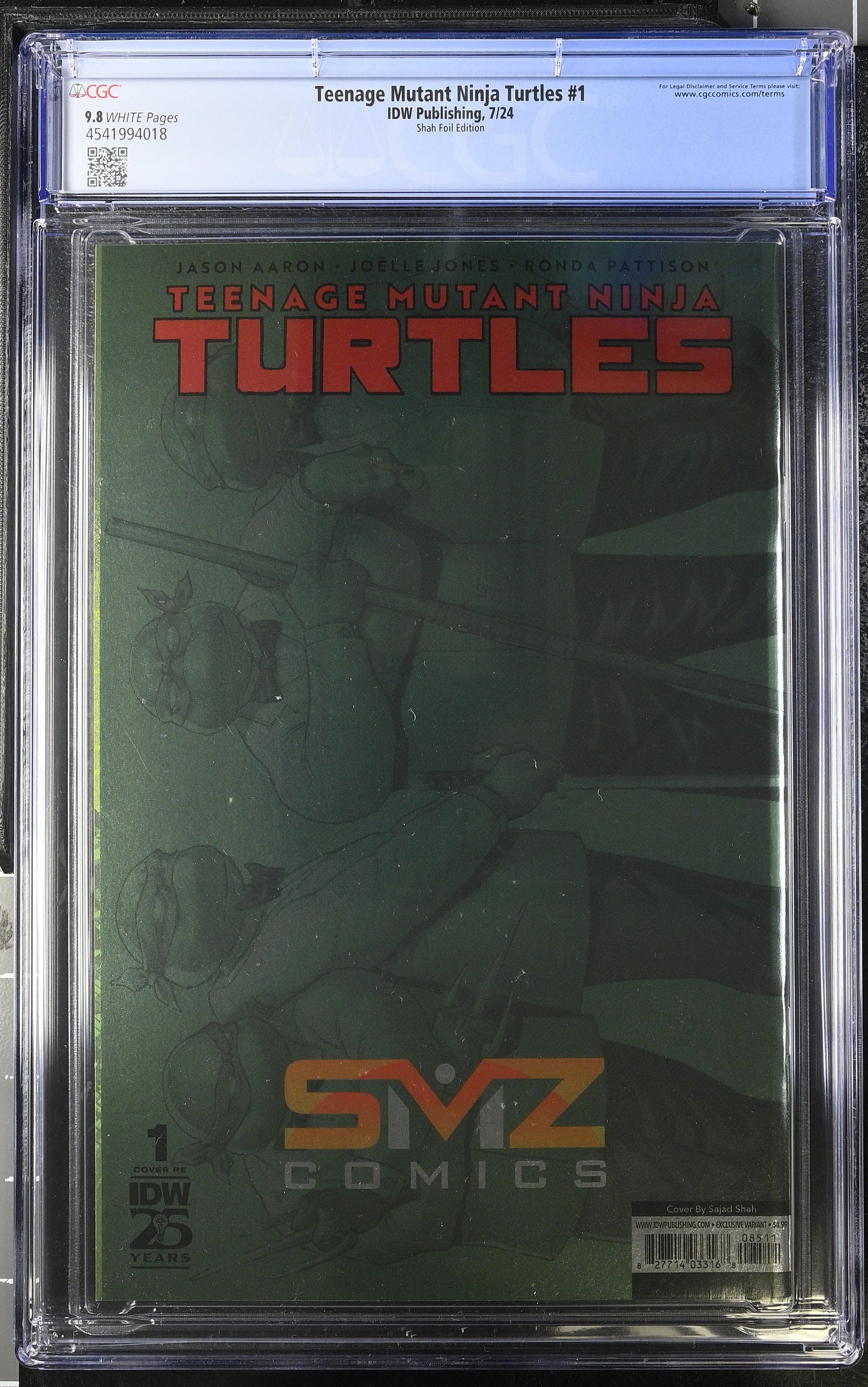 TMNT # 1 CGC 9.8 SDCC Foil