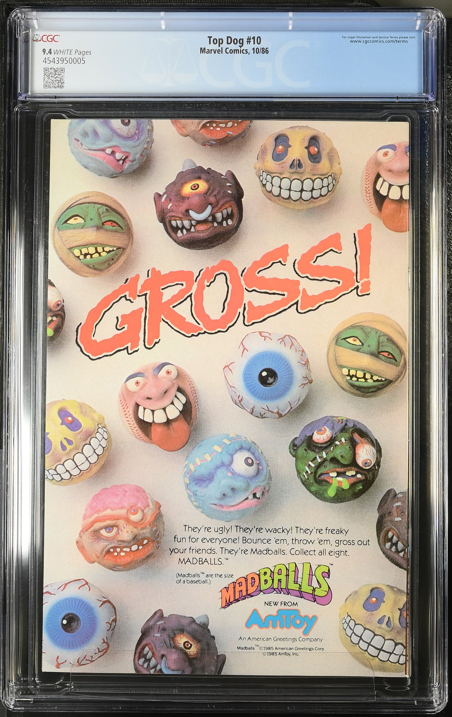 Top Dog # 10 CGC 9.4 Spider-Man Appearance