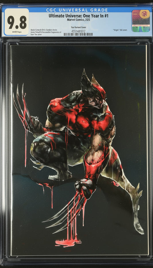 Ultimate Universe: One Year in #1 CGC 9.8 Ivan Tao Virgin Foil