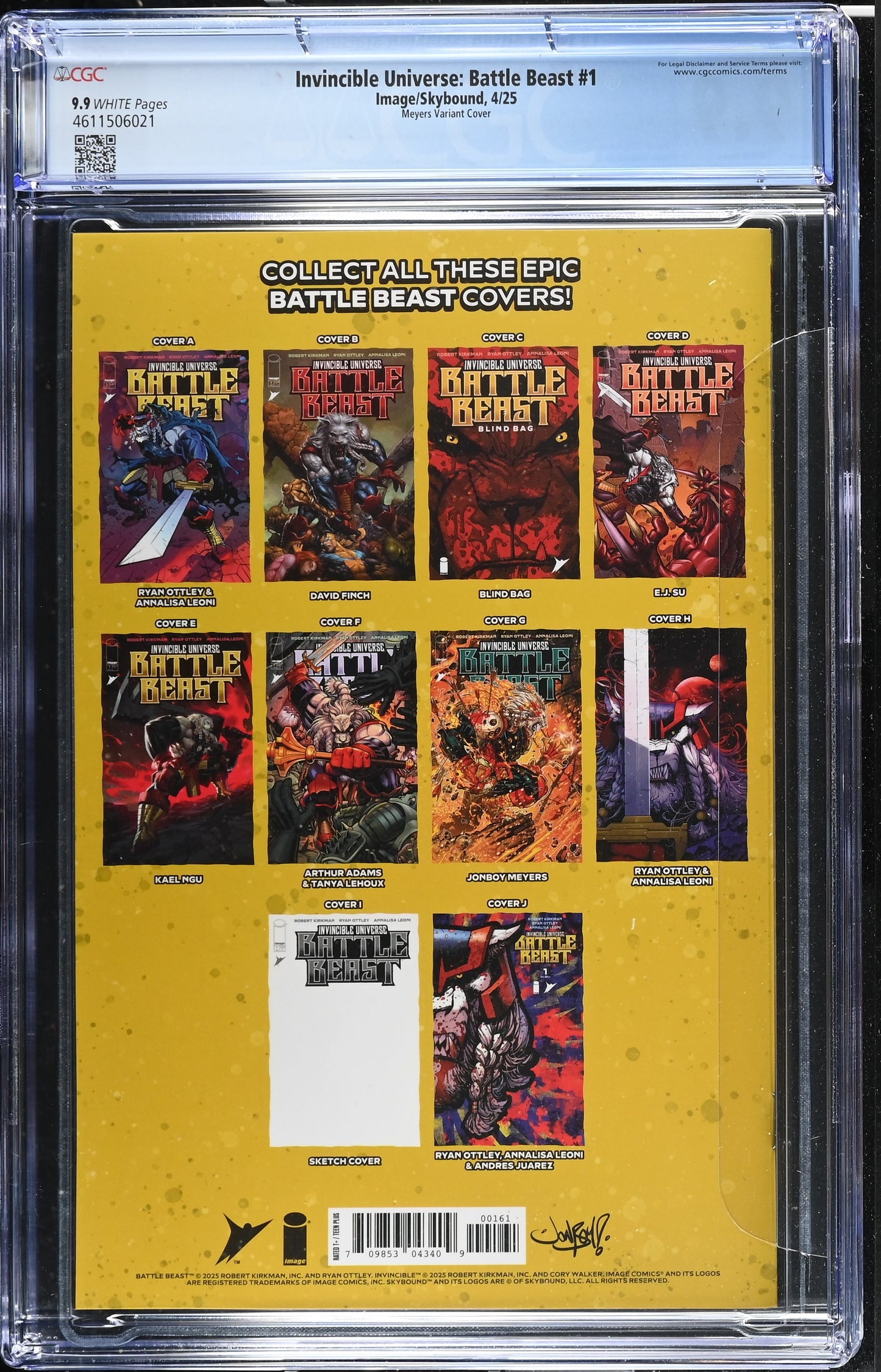Invincible Universe: Battle Beast #1 CGC 9.9