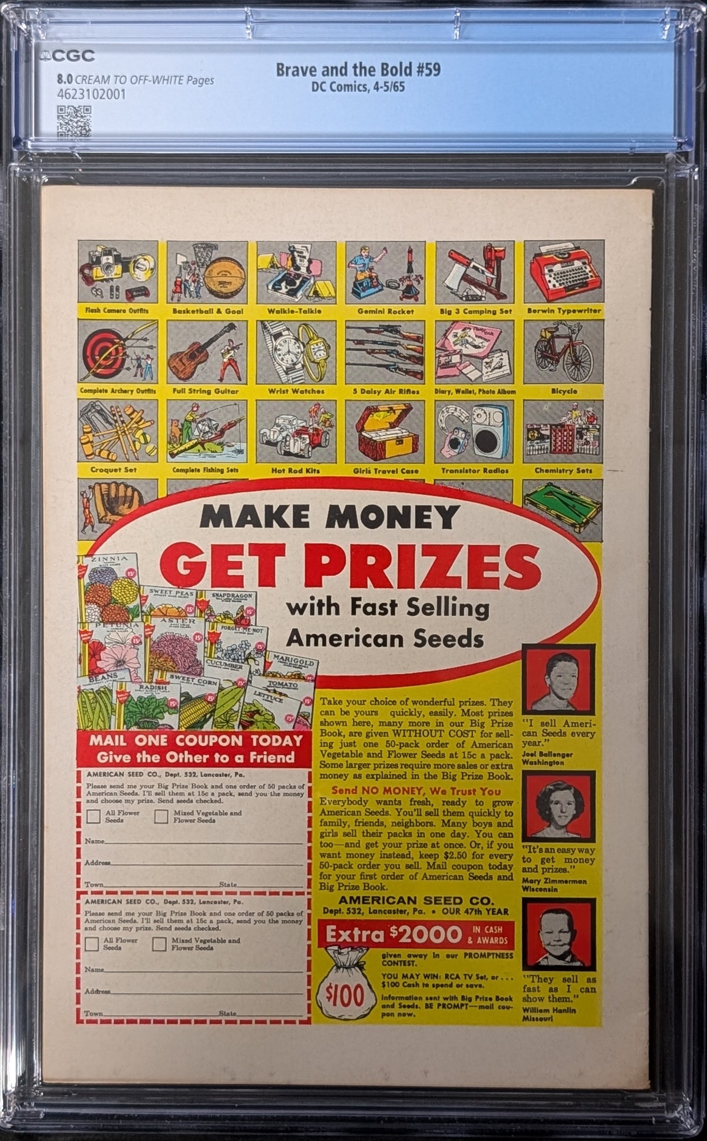 Brave and the Bold #59 CGC 8.0