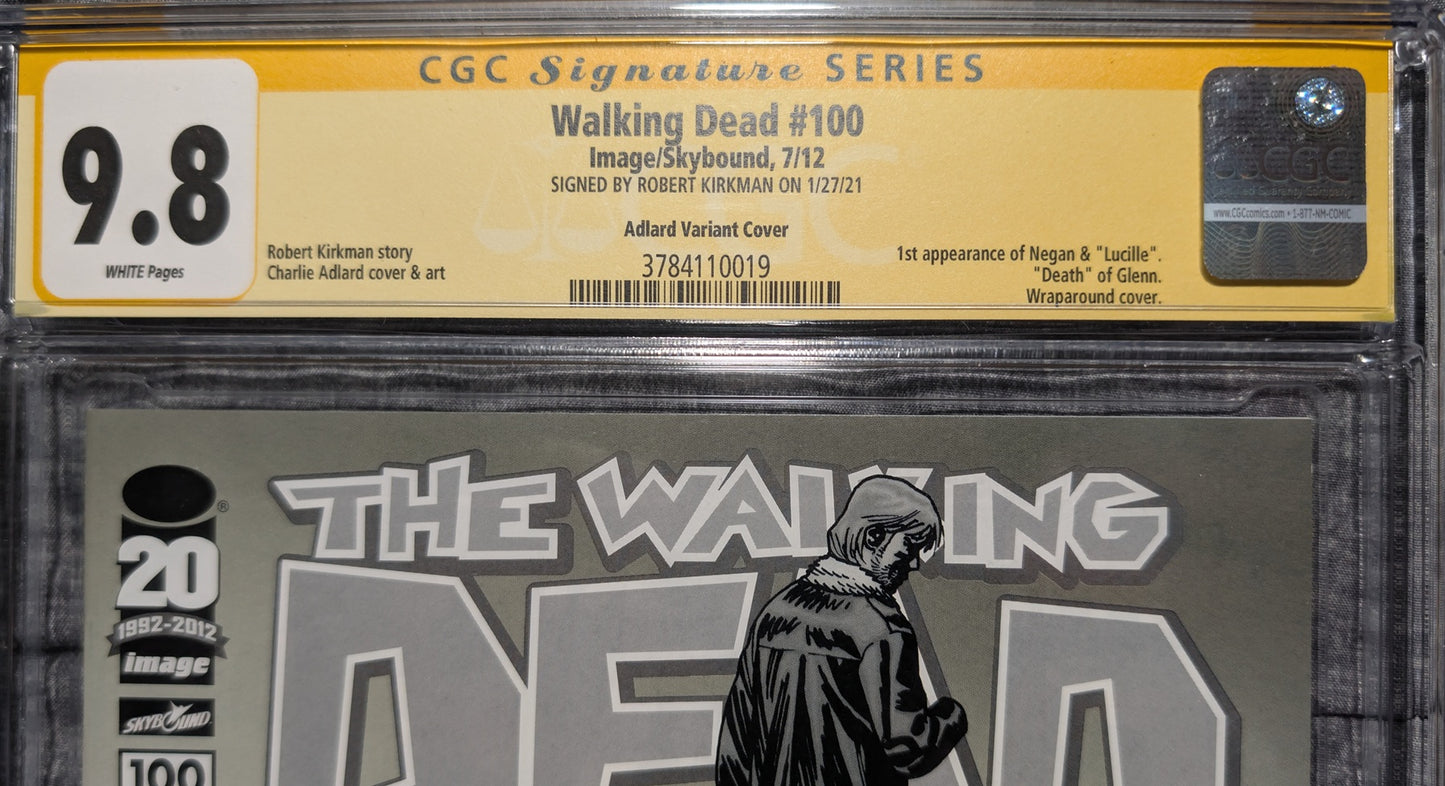 The Walking Dead # 100 Signature Series CGC 9.8