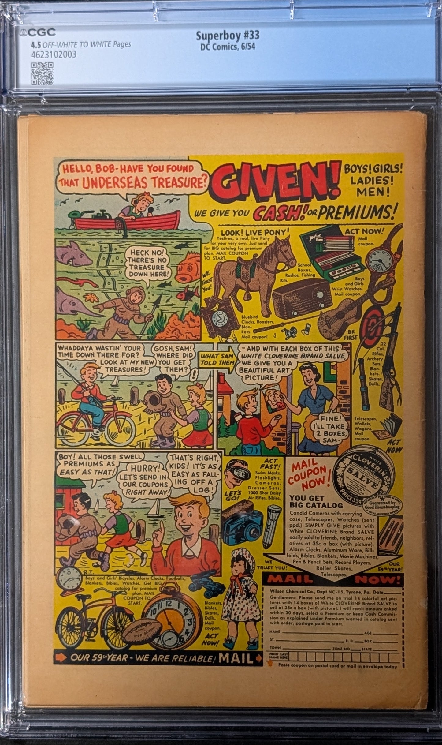 Superboy #33 CGC 4.5