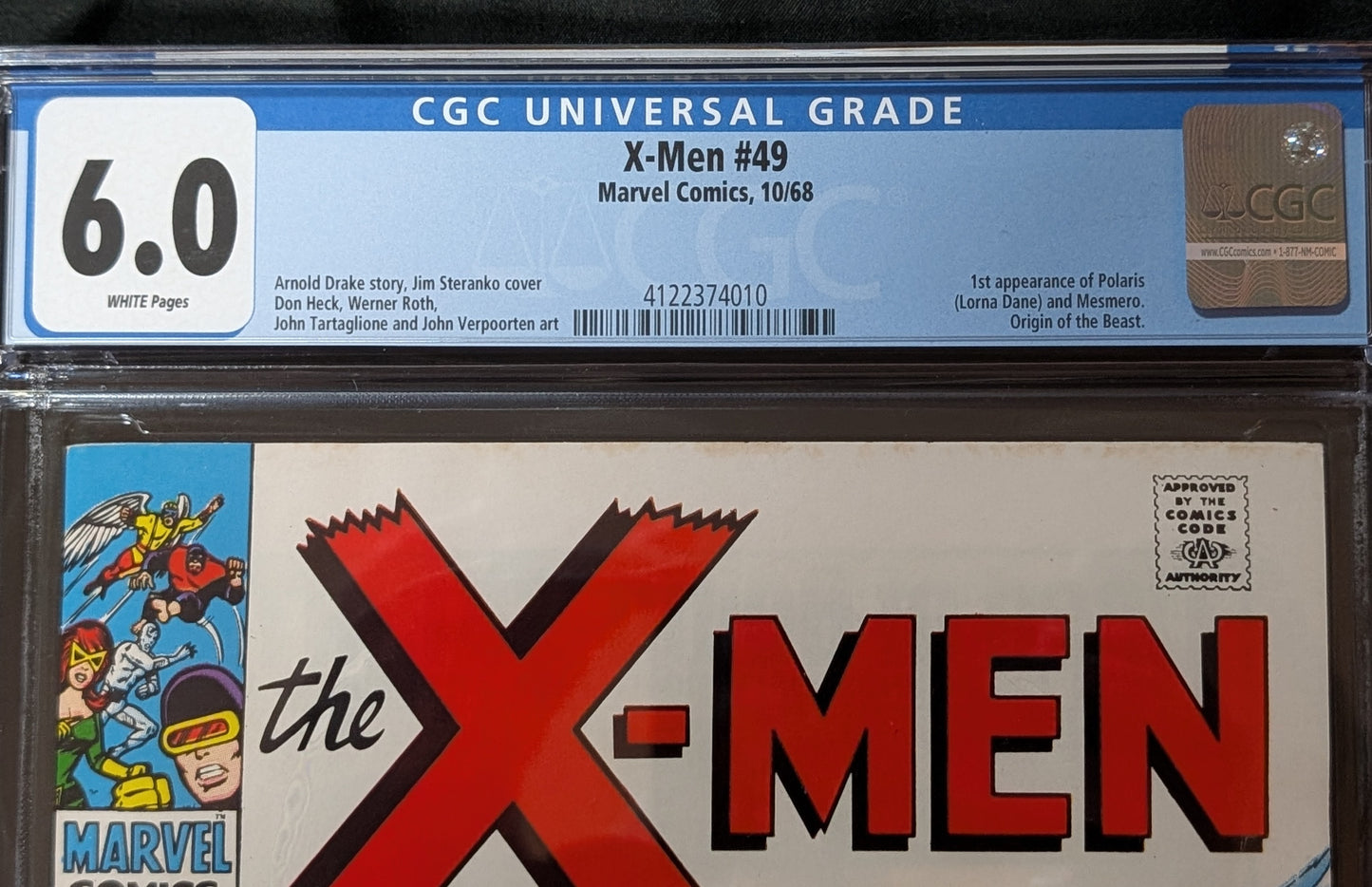 Uncanny X-Men #49 CGC 6.0