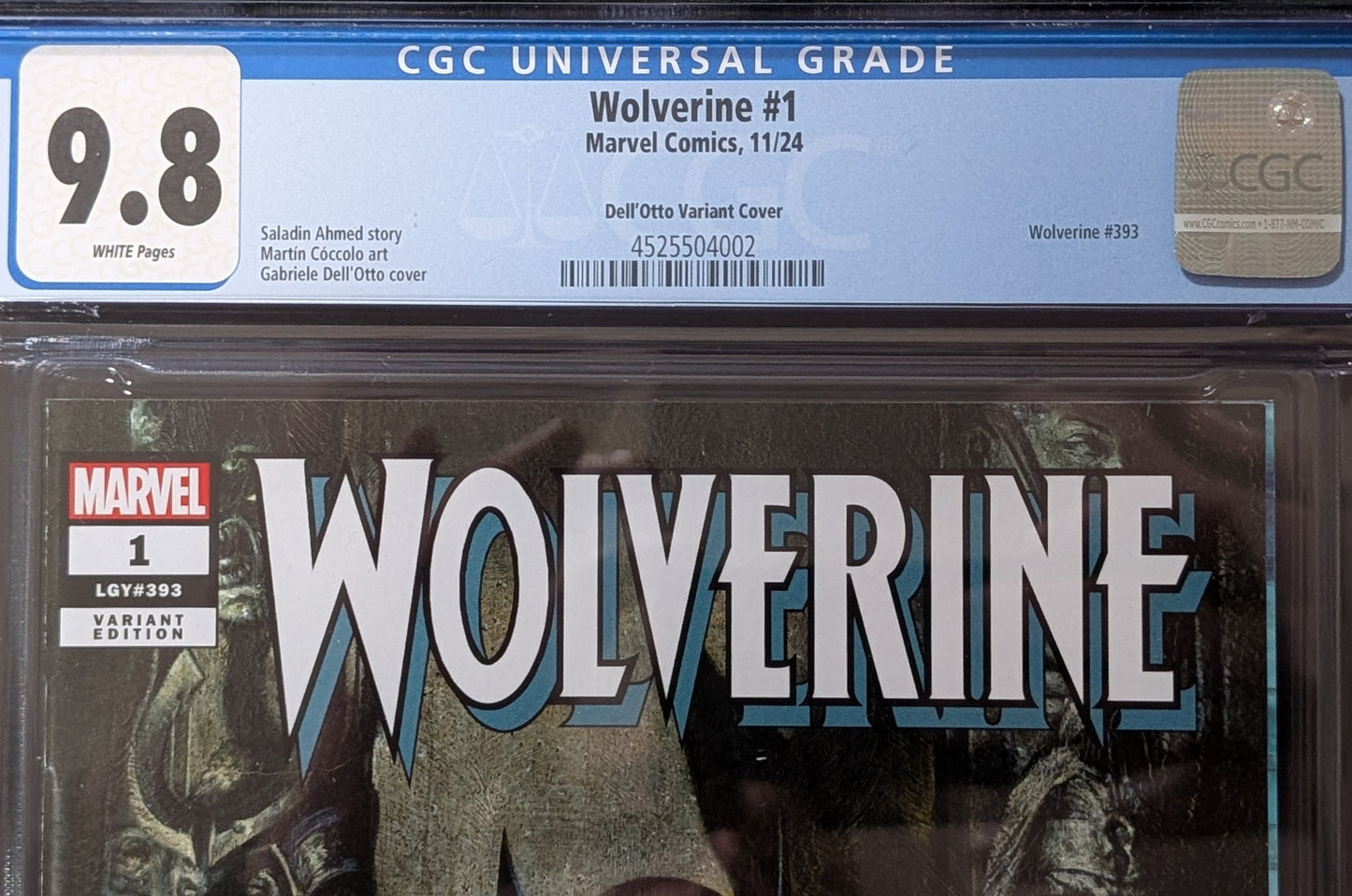Wolverine # 1 CGC 9.8 Dell'Otto