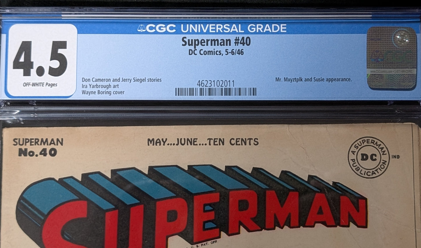 Superman #40 CGC 4.5