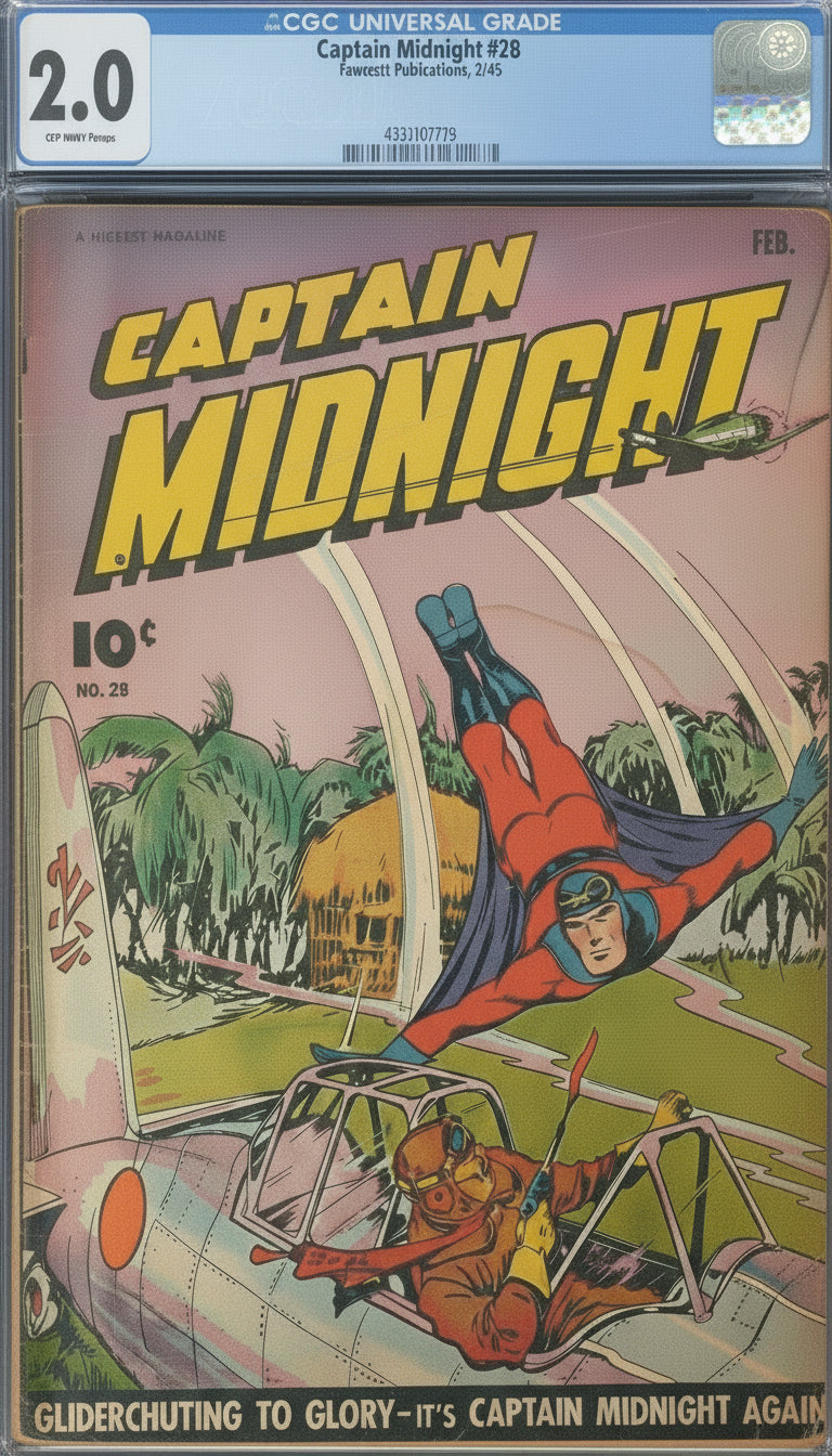 Captain Midnight #28 CGC 2.0