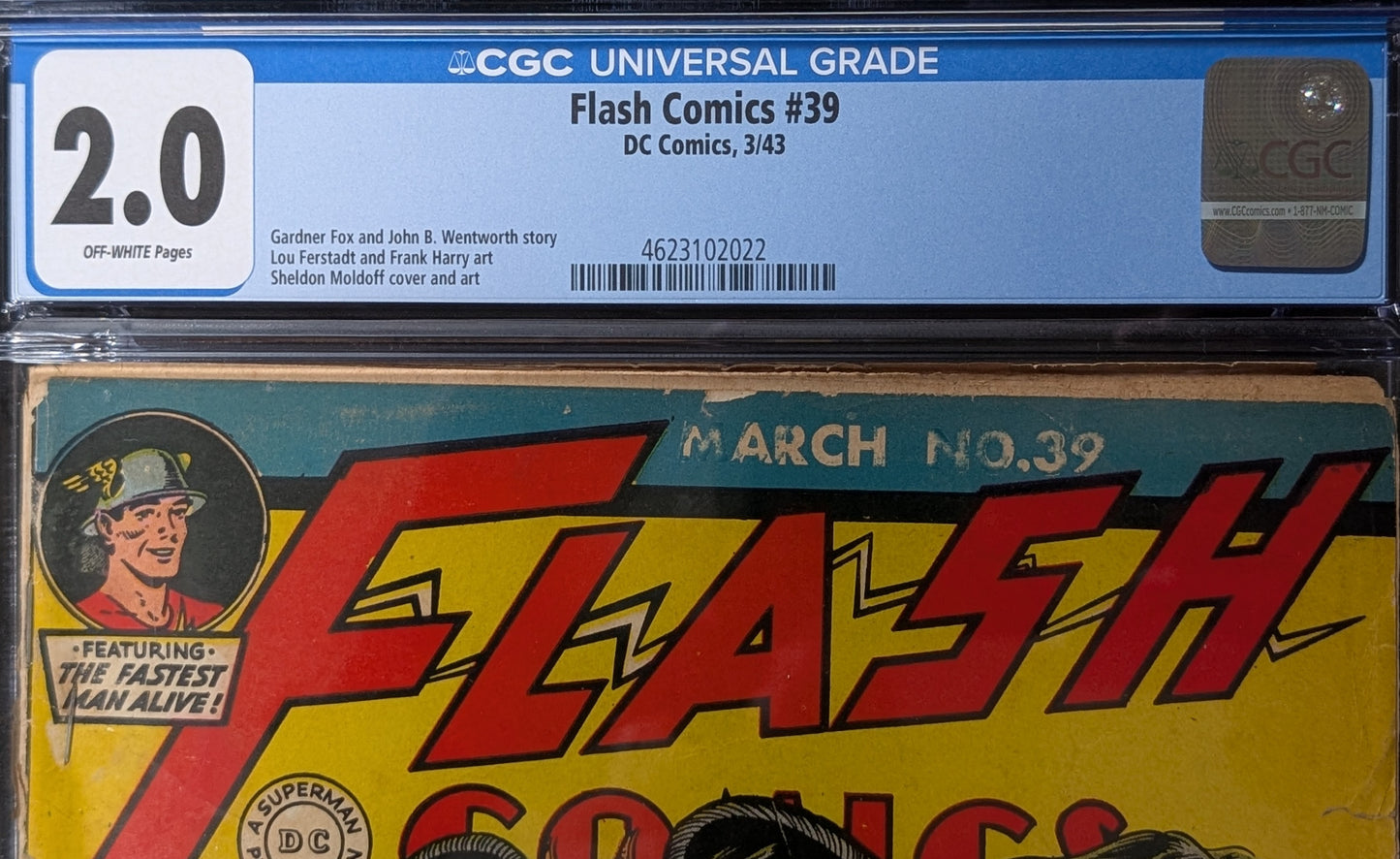 Flash Comics #39 CGC 2.0
