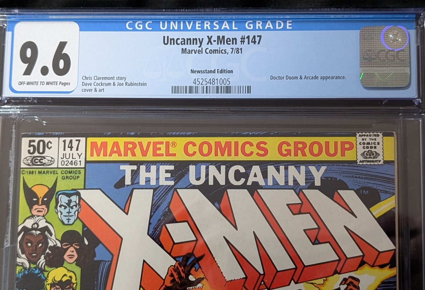 Uncanny X-Men #147 CGC 9.6