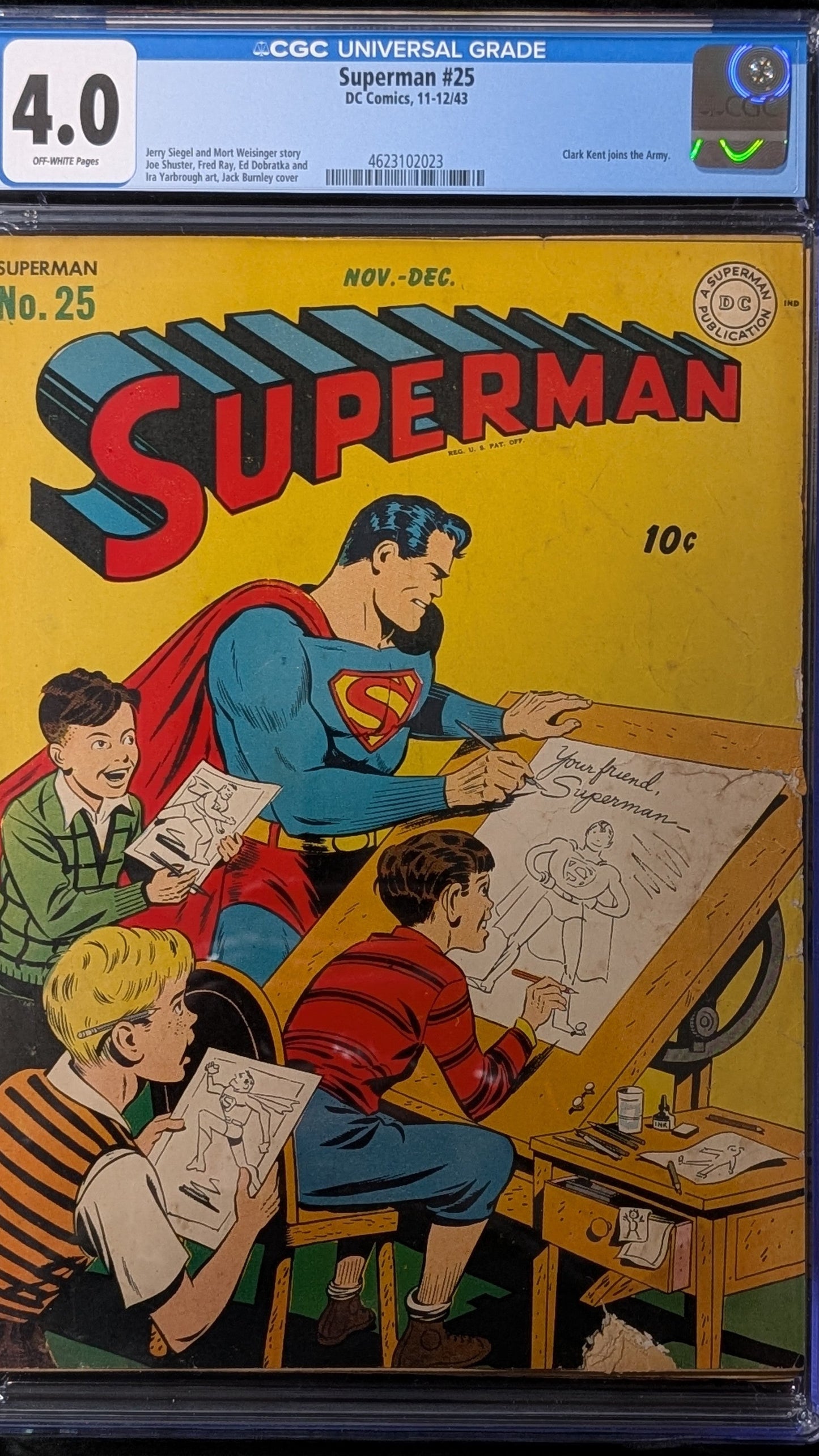 Superman #25 CGC 4.0