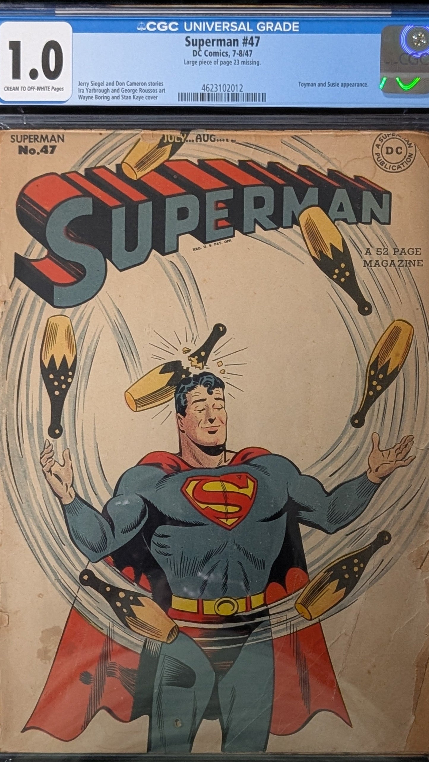 Superman #47 CGC 1.0