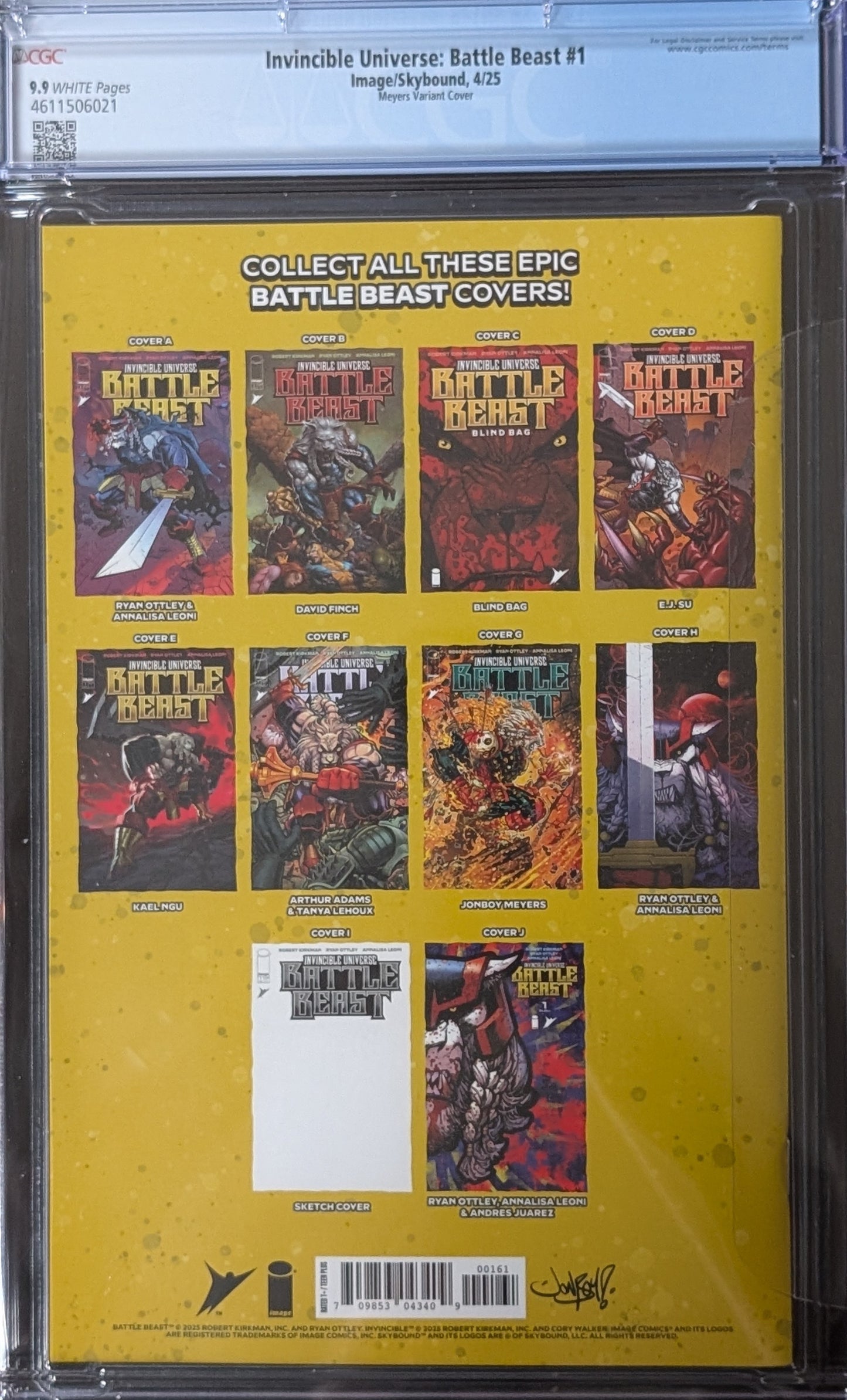 Invincible Universe: Battle Beast #1 CGC 9.9