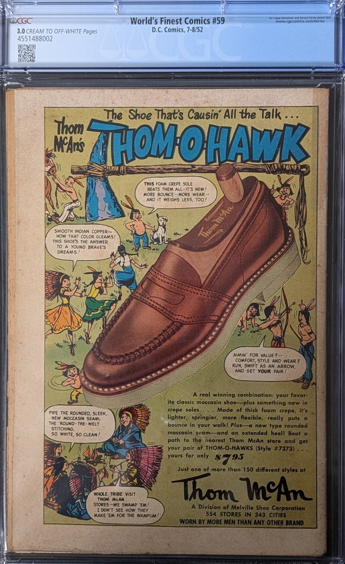 World's Finest #59 CGC 3.0