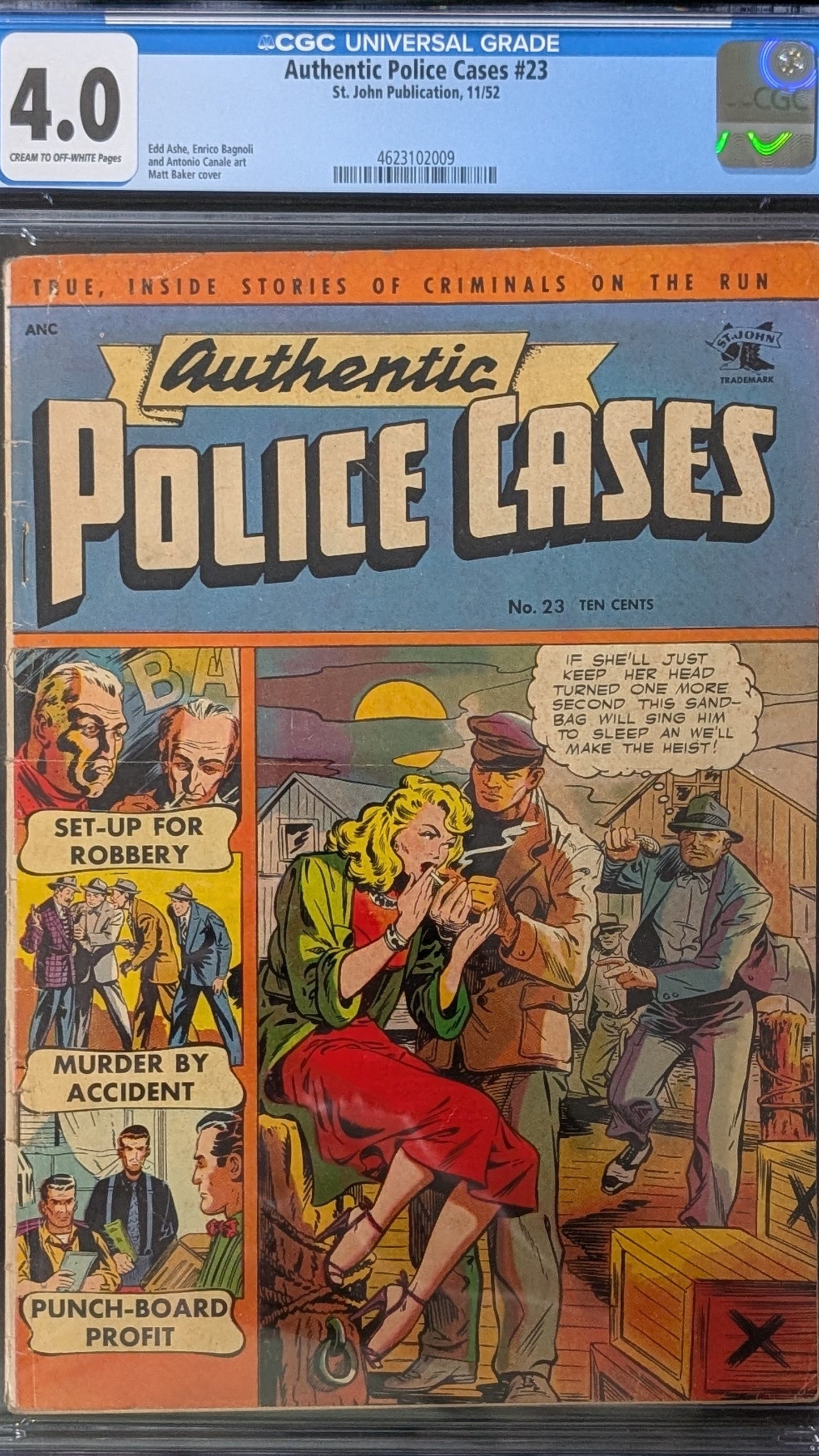 Authentic Police Cases # 23 CGC 4.0