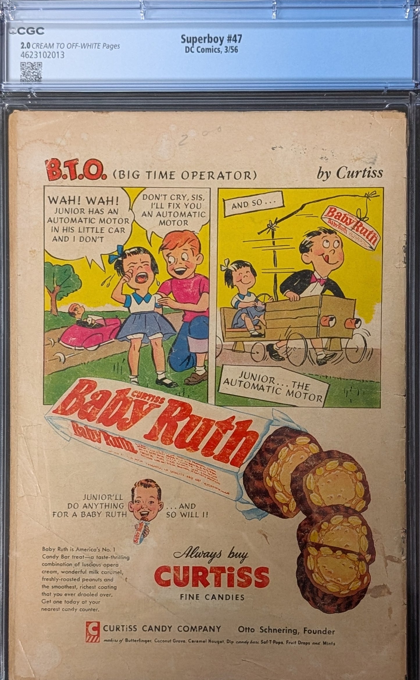 Superboy #47 CGC 2.0