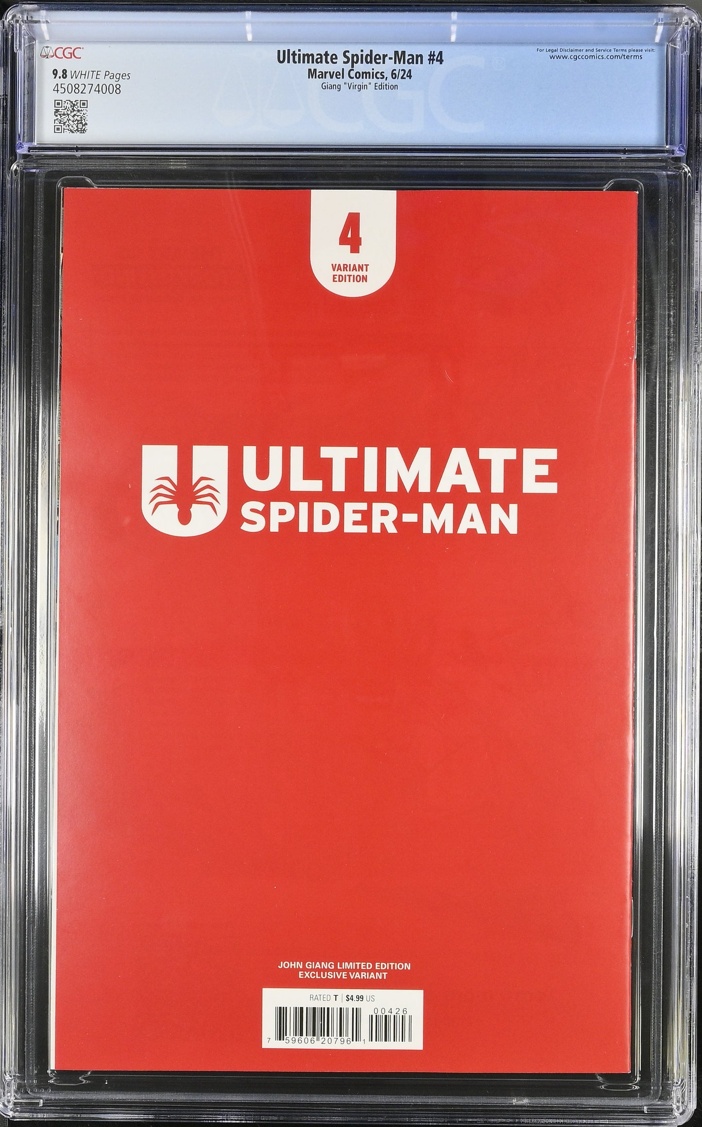Ultimate Spider-Man #4 CGC 9.8 Giang Virgin