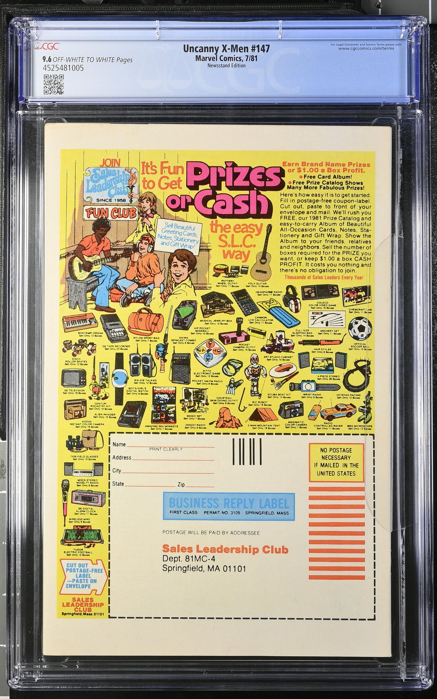 Uncanny X-Men #147 CGC 9.6