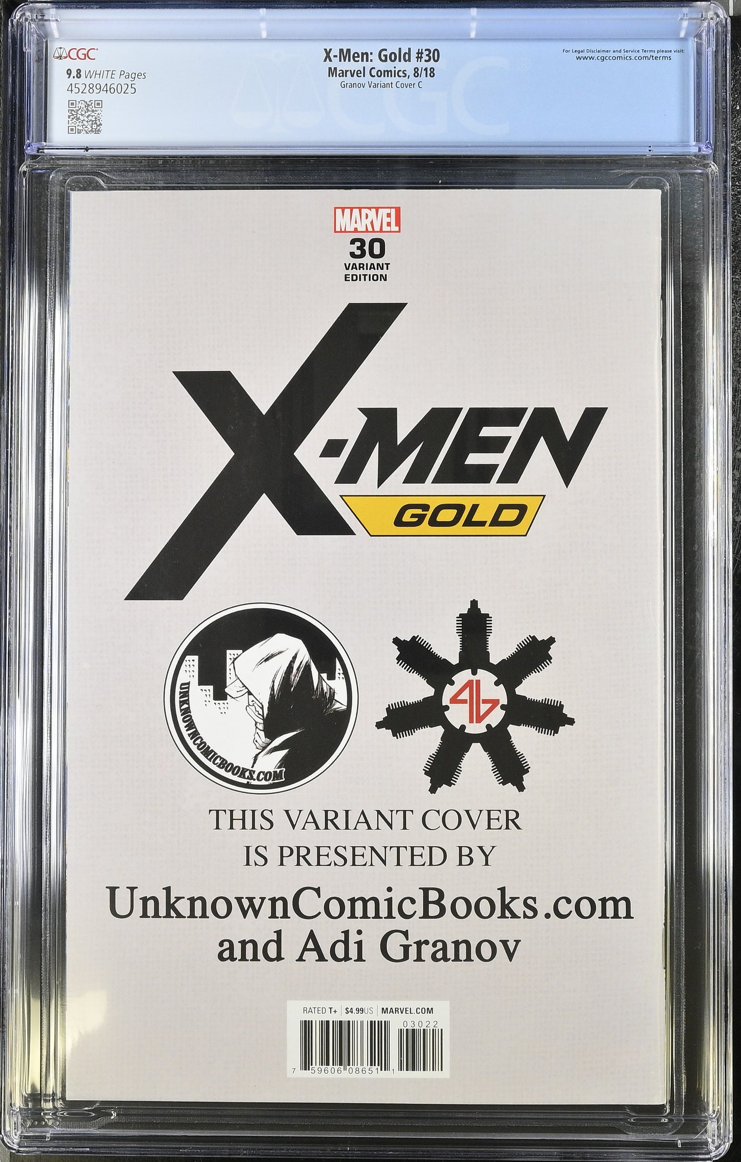 X-Men: Gold # 30 CGC 9.8 Adi Granov
