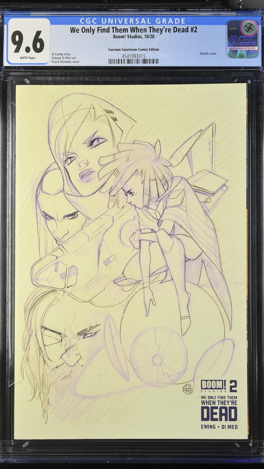 We Only Find Them When They're Dead #2 CGC 9.6 Peach Momoko Sketch