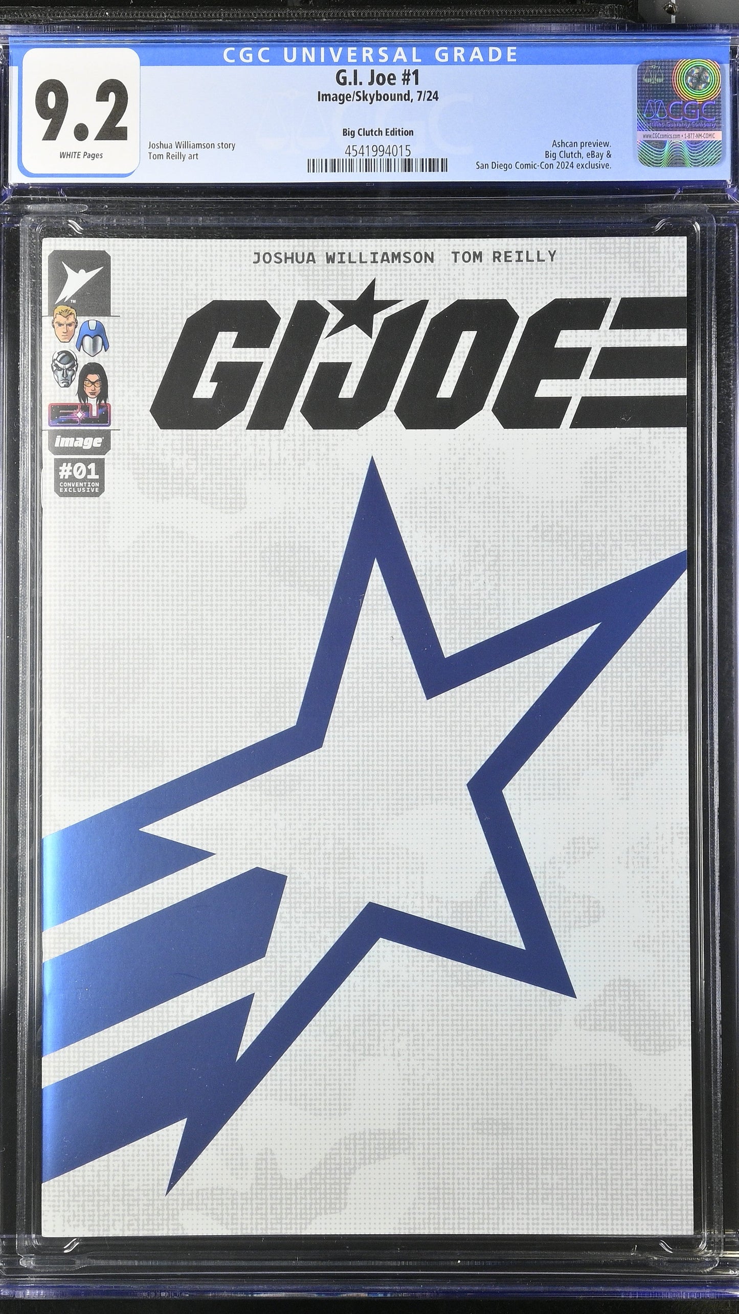 G.I. Joe # 1 CGC 9.2 SDCC 2024 Joe Spot Foil