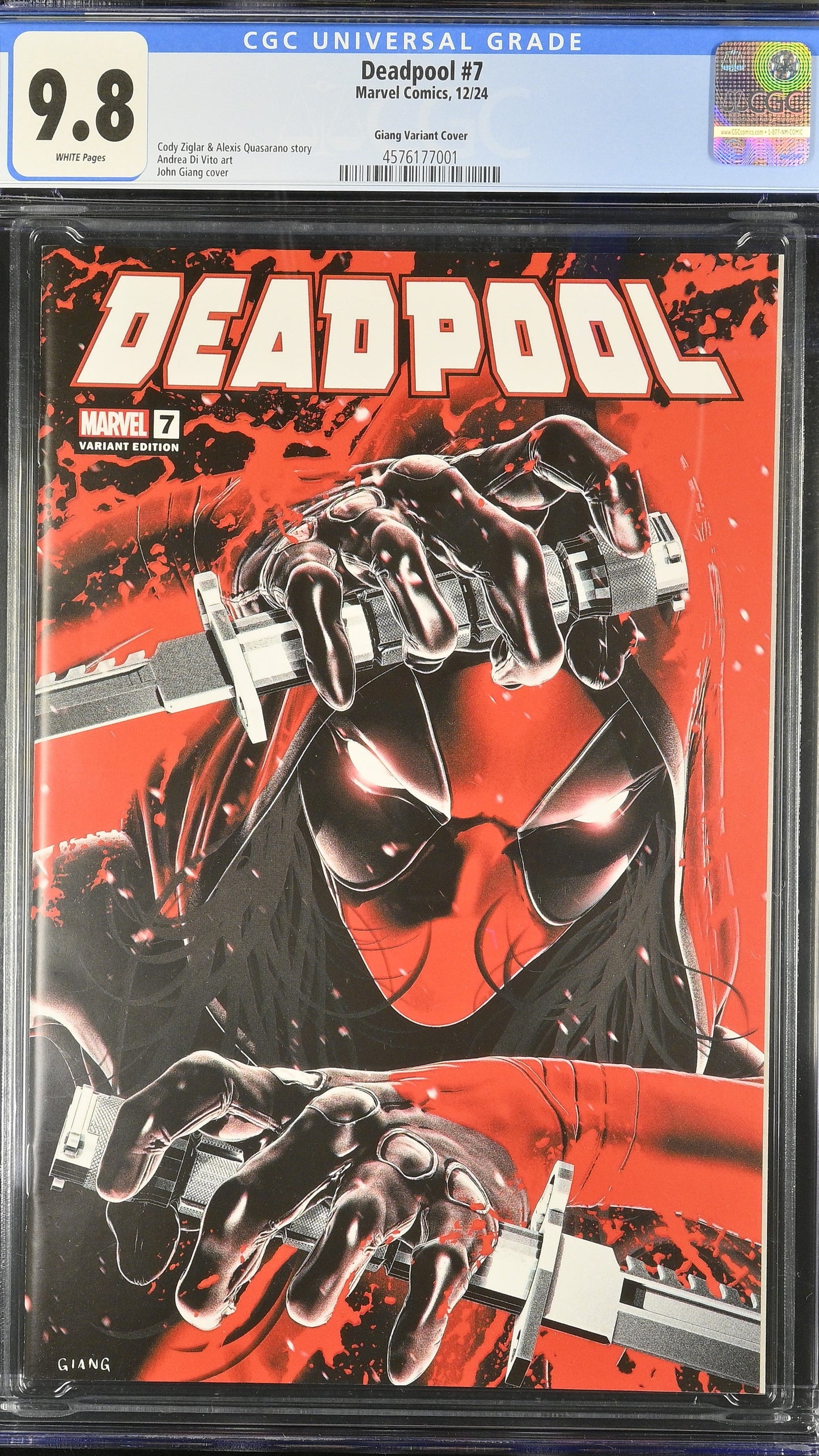 Deadpool # 7 CGC 9.8 John Giang