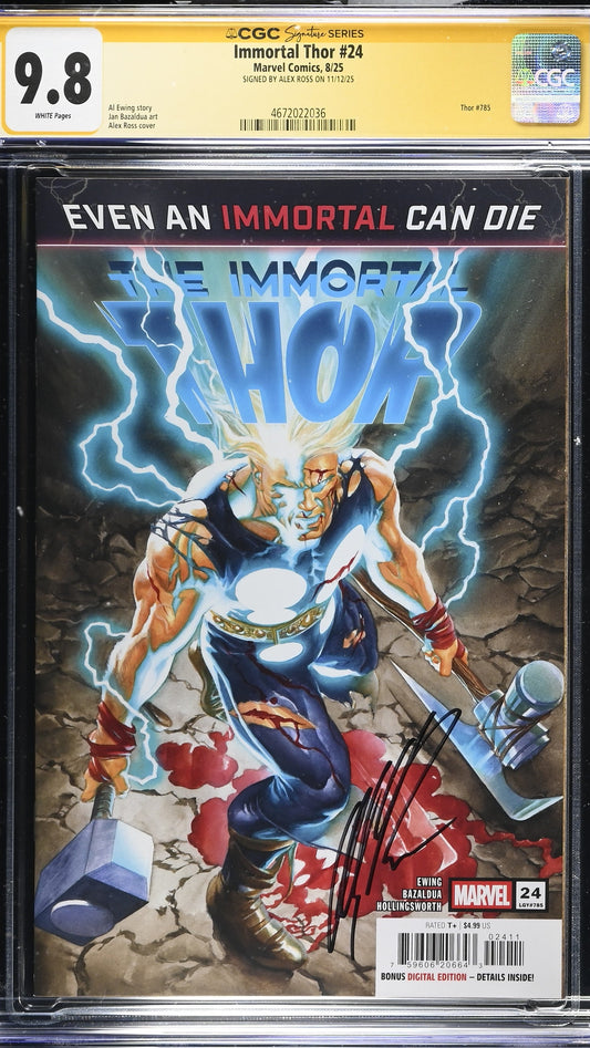Immortal Thor # 24 CGC Signature Series 9.8