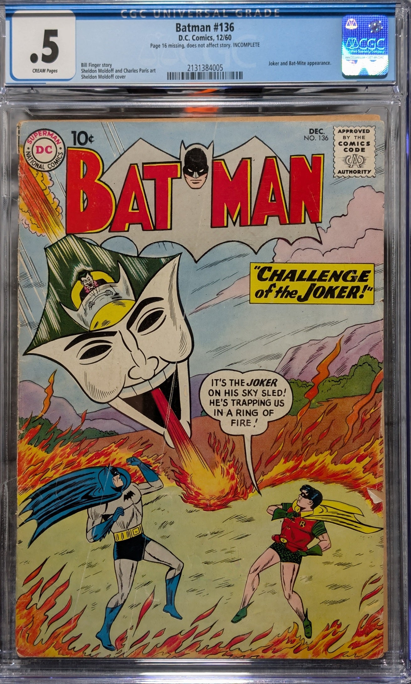Batman #136 CGC .5