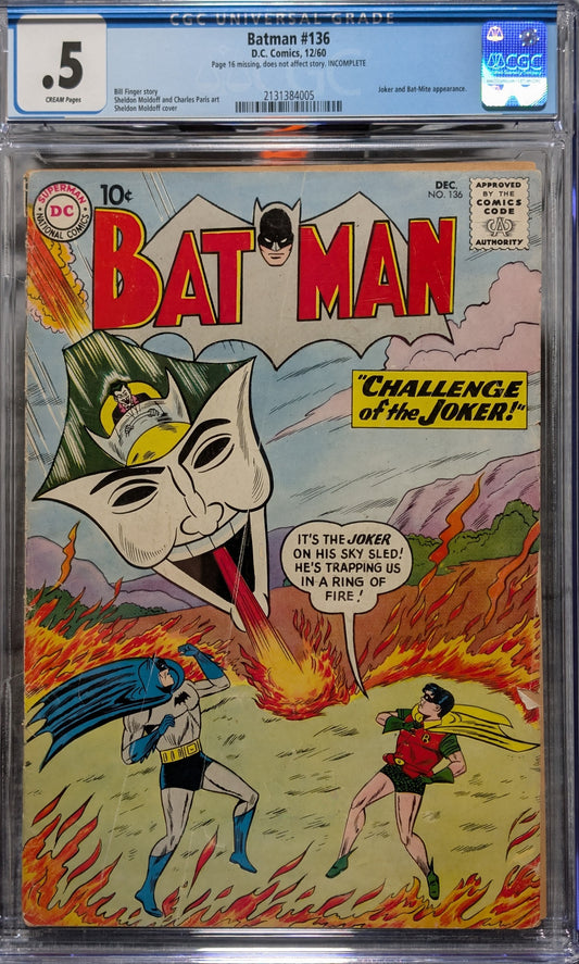 Batman #136 CGC .5
