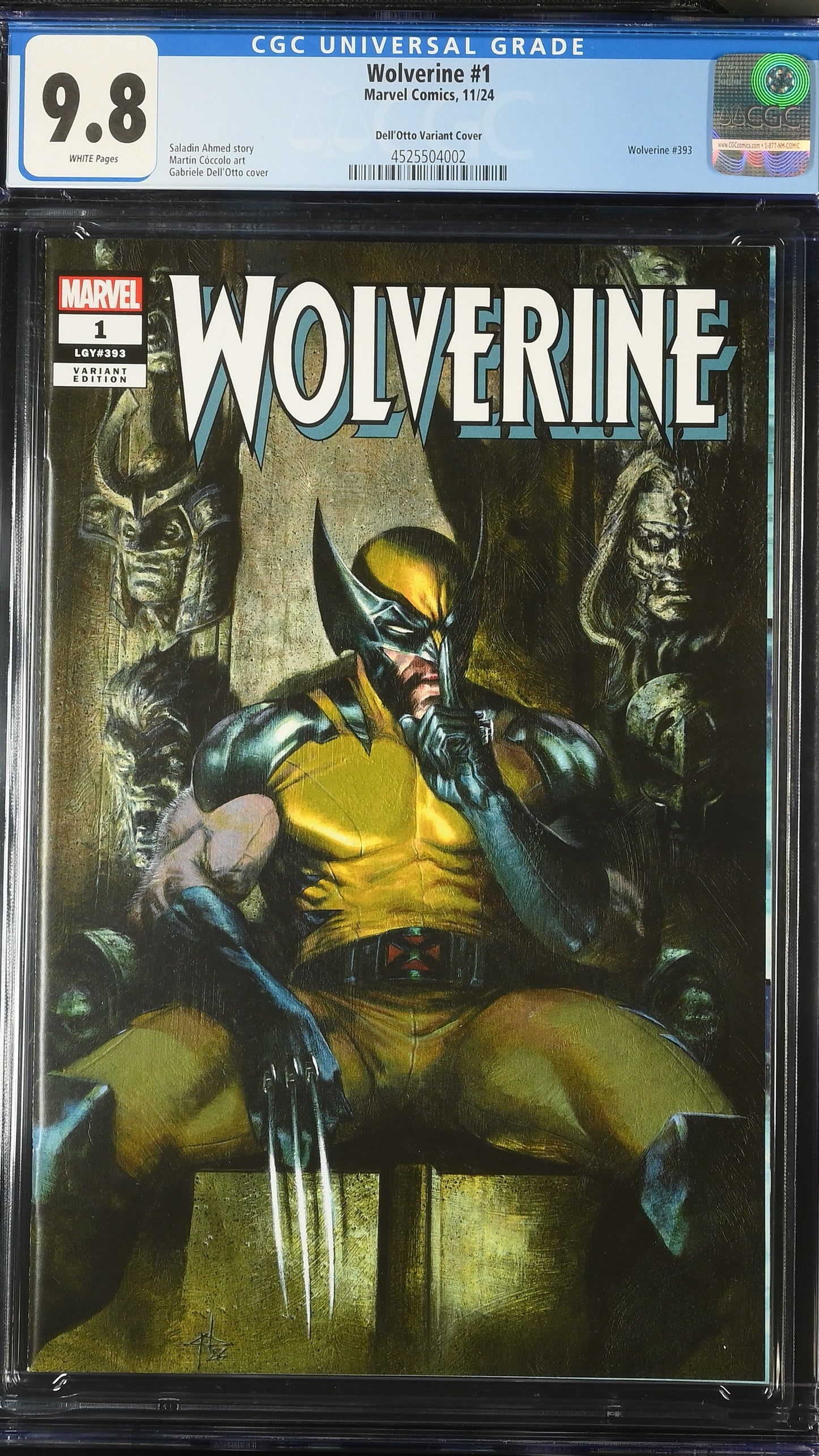 Wolverine # 1 CGC 9.8 Dell'Otto