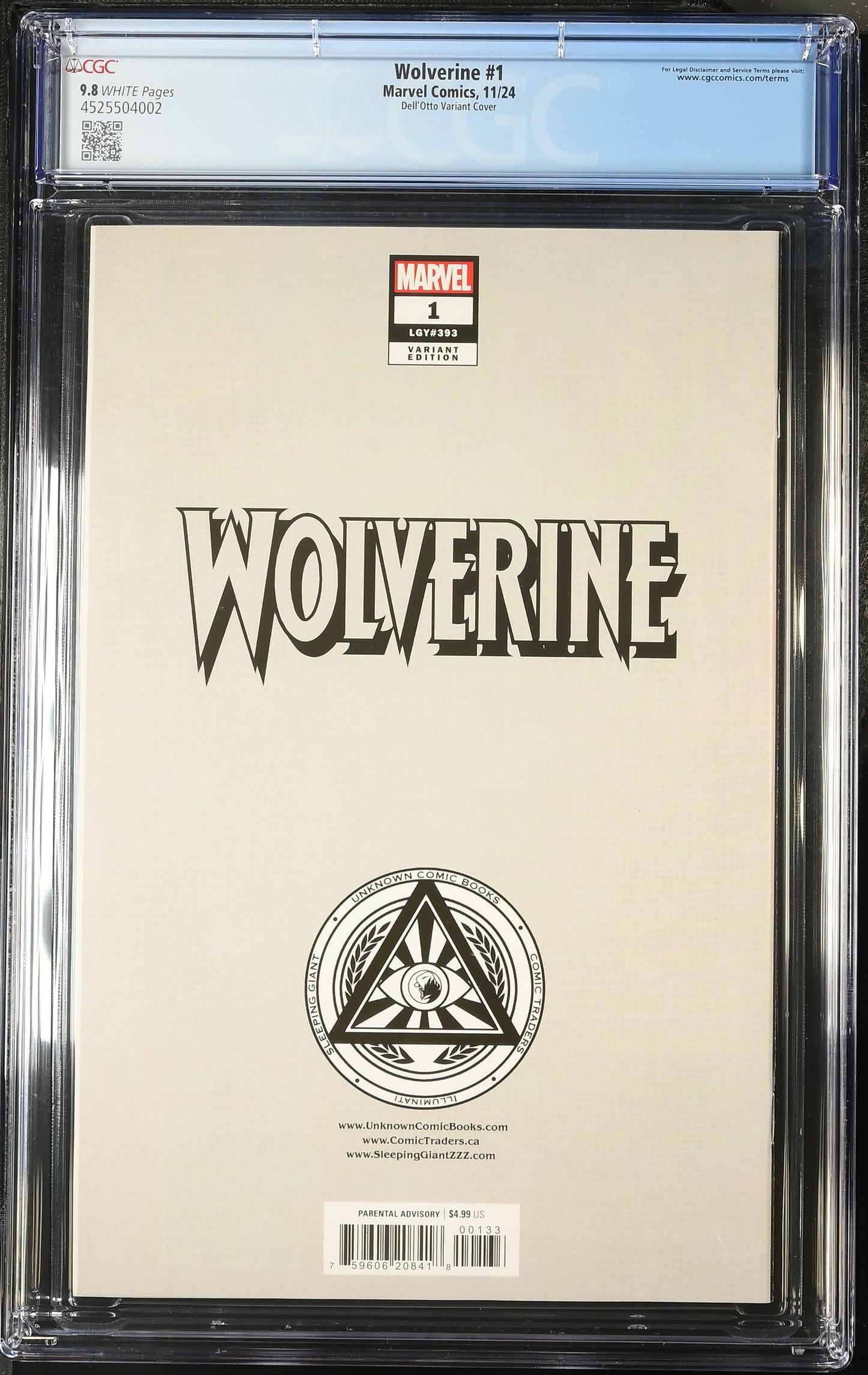 Wolverine # 1 CGC 9.8 Dell'Otto