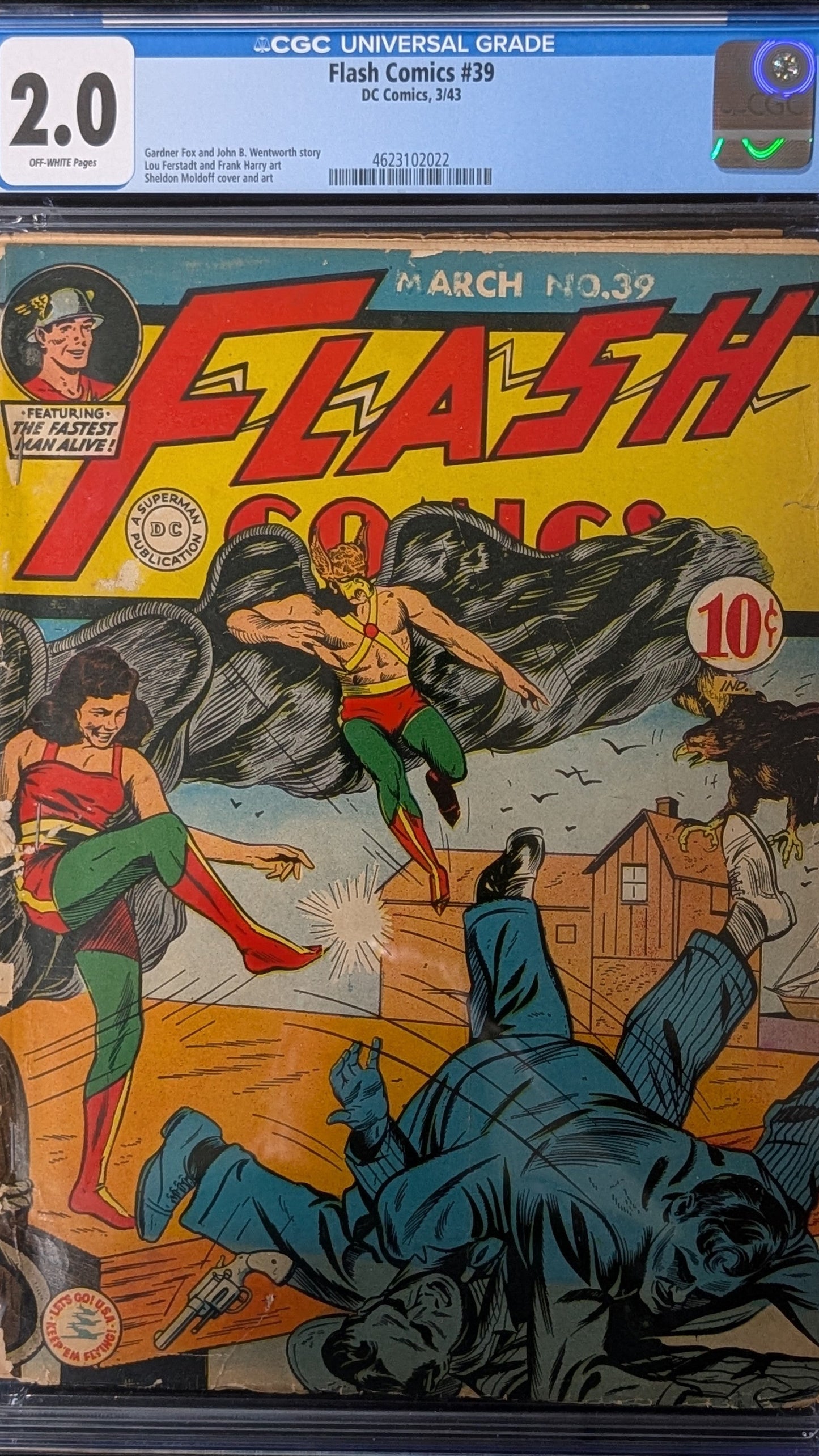 Flash Comics #39 CGC 2.0