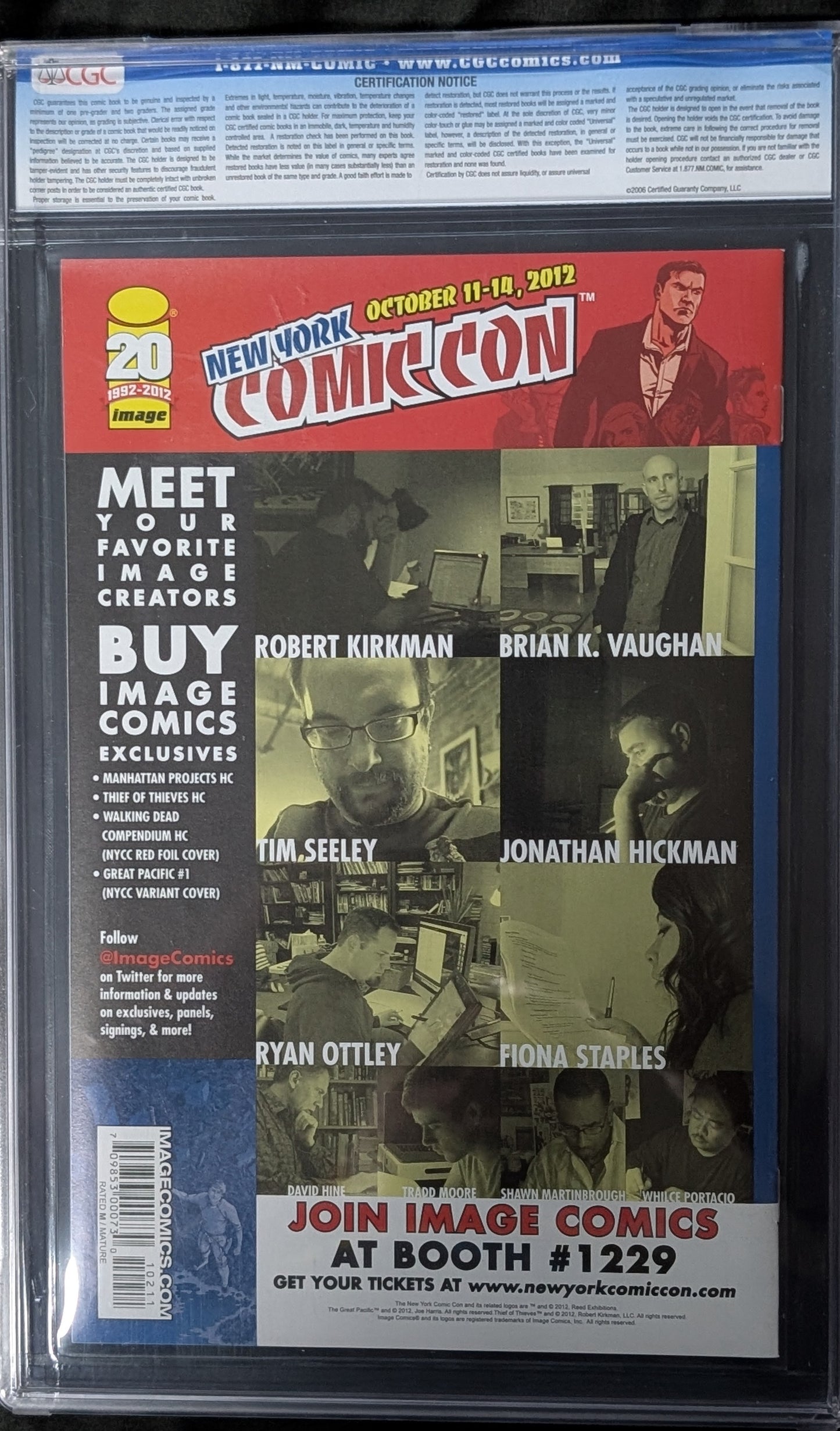 Walking Dead #102 CGC 9.8