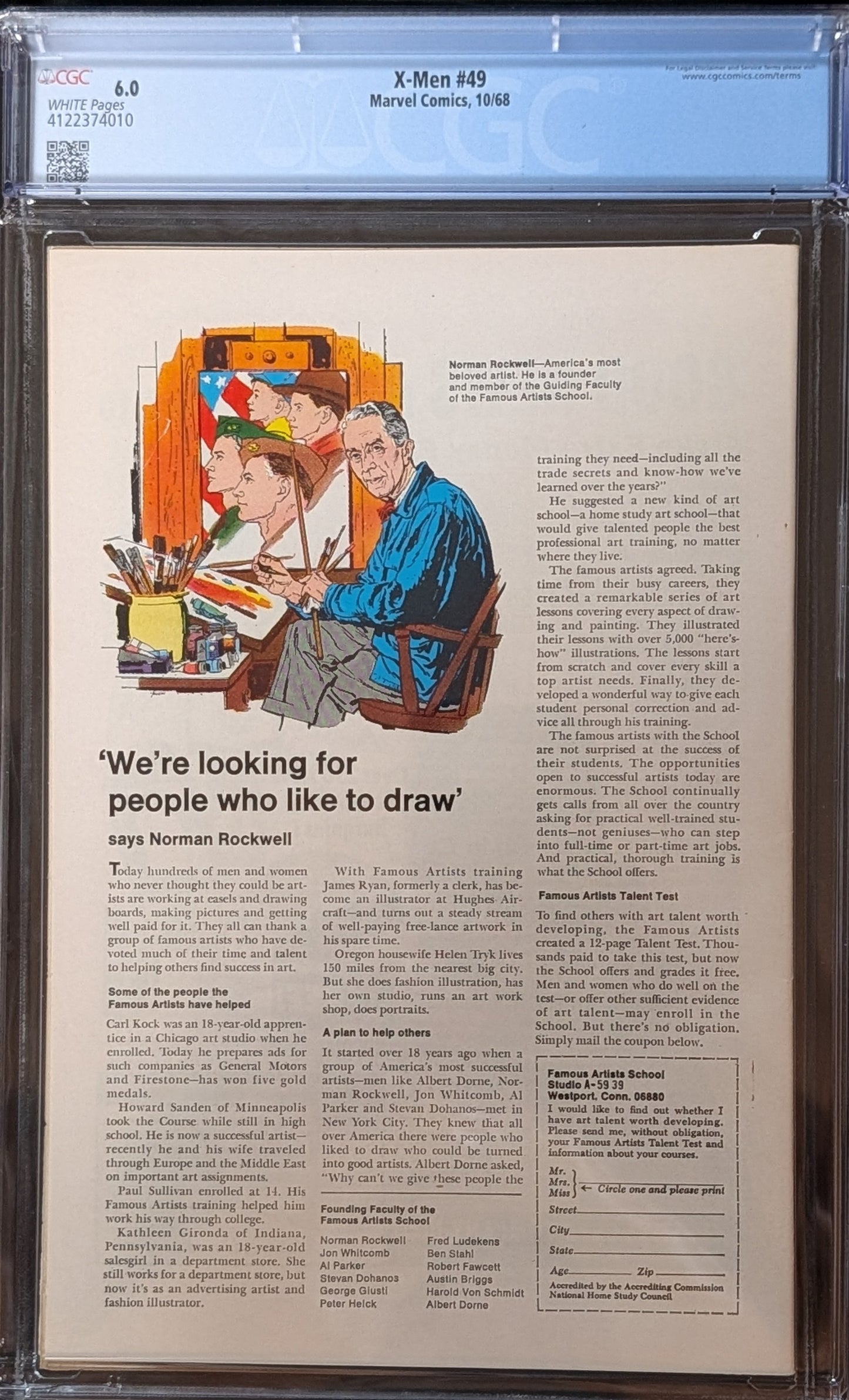 Uncanny X-Men #49 CGC 6.0