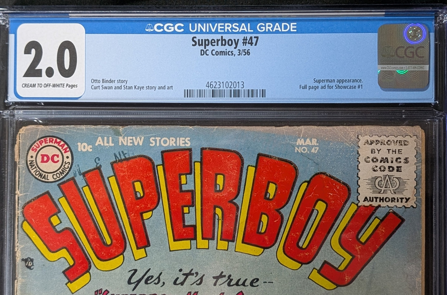 Superboy #47 CGC 2.0