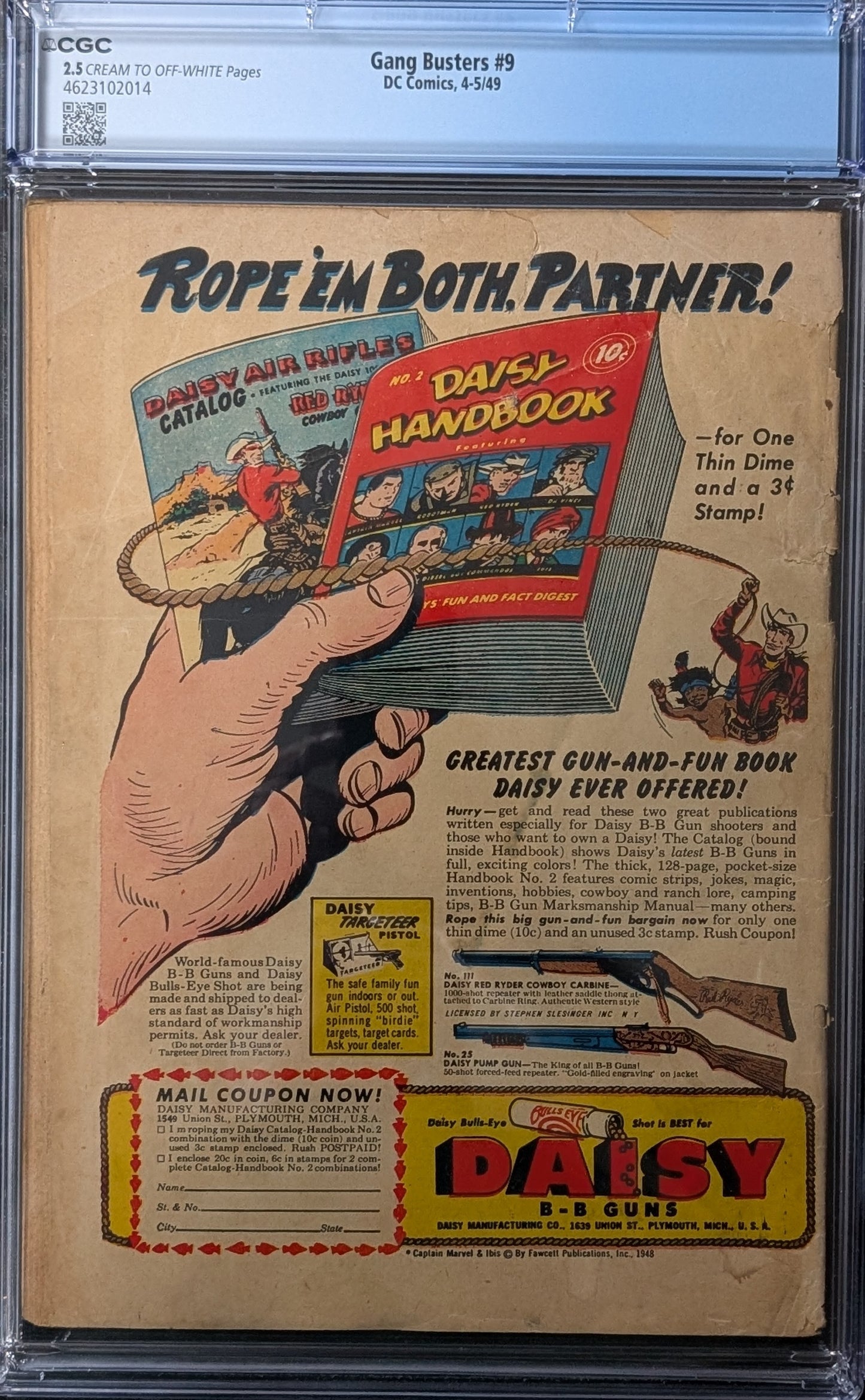 Gang Busters #9 CGC 2.5