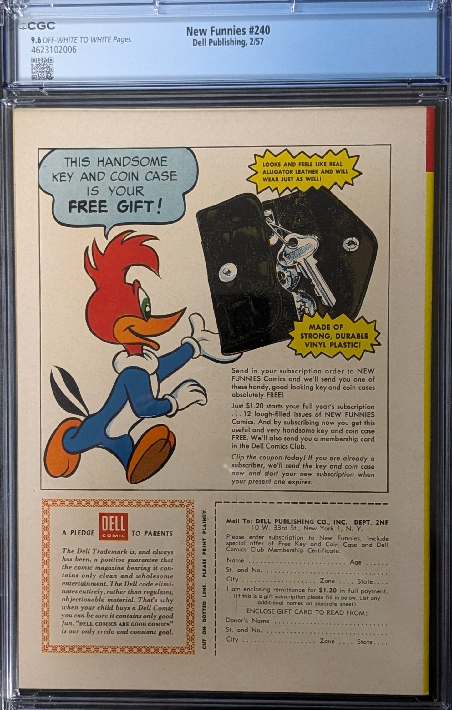 New Funnies # 240 CGC 9.6