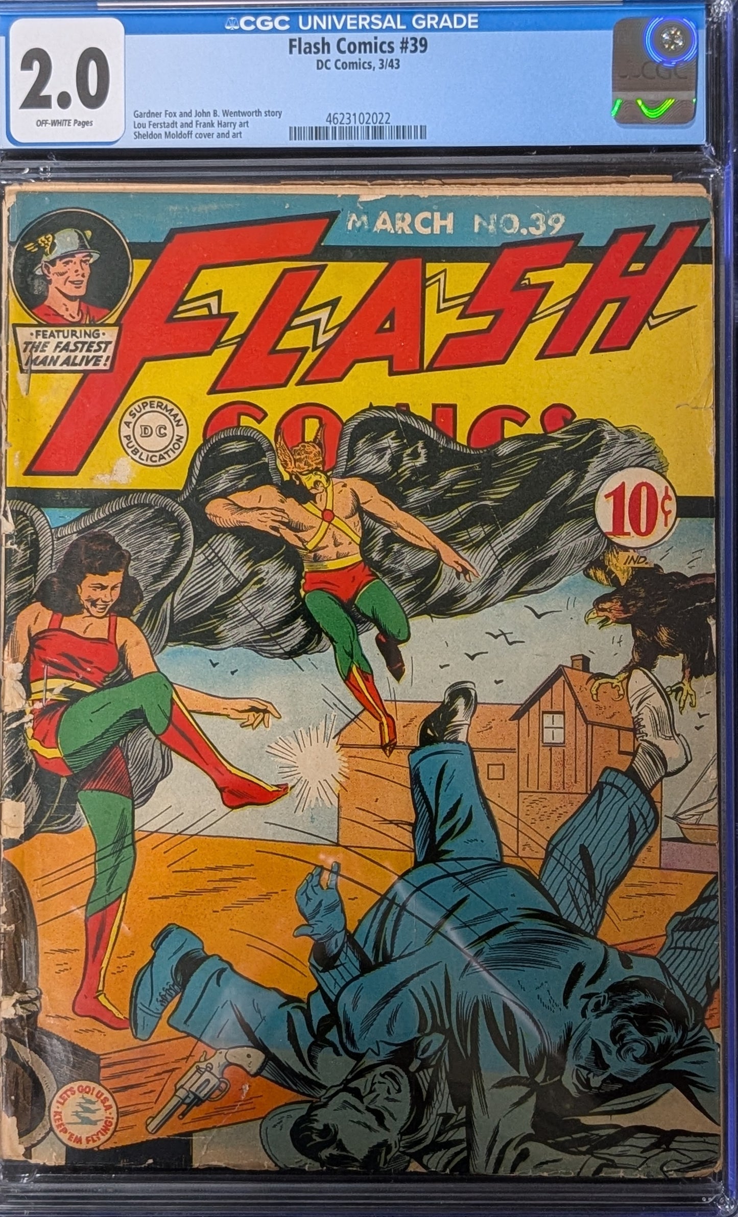 Flash Comics #39 CGC 2.0
