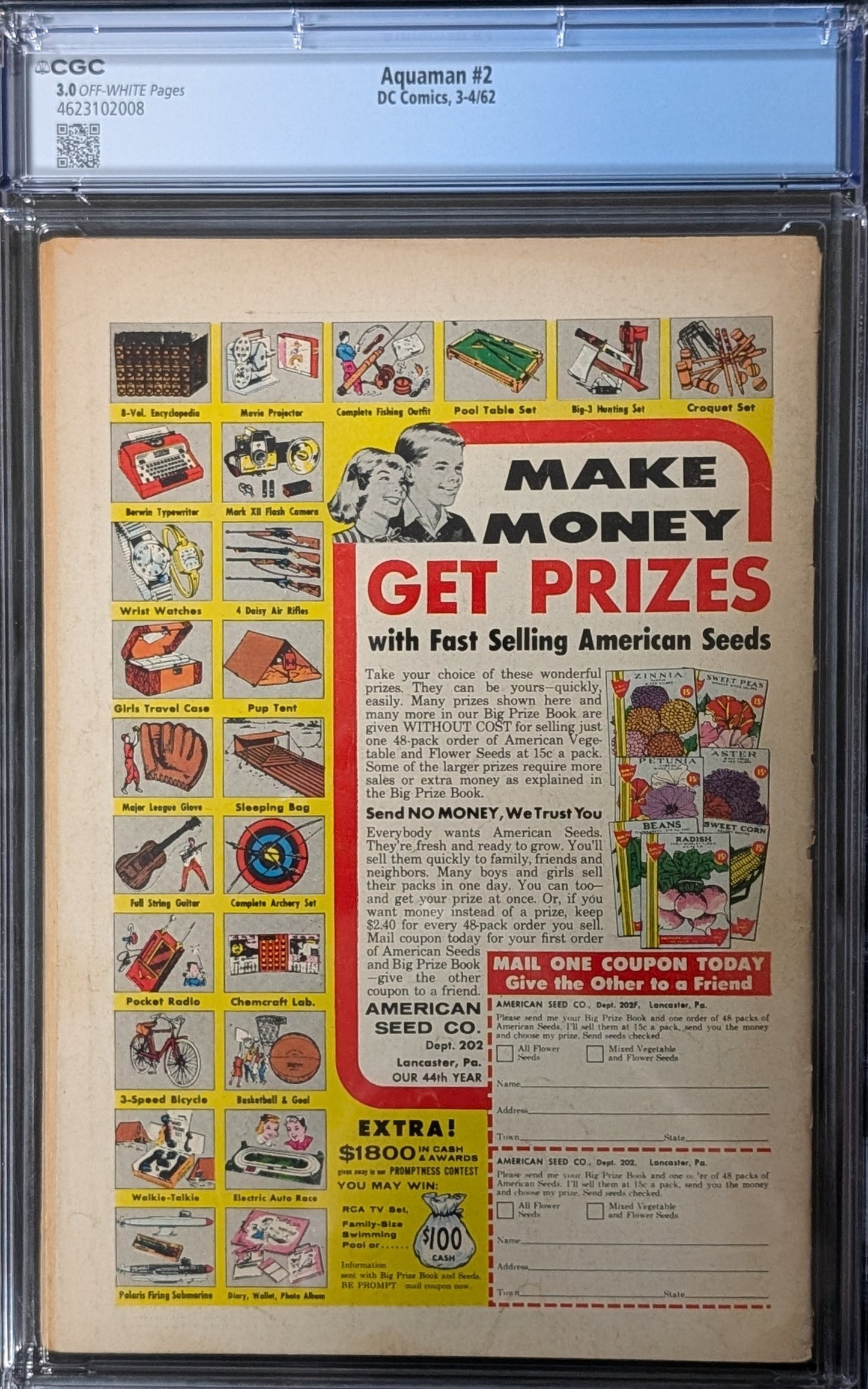 Aquaman #2 CGC 3.0