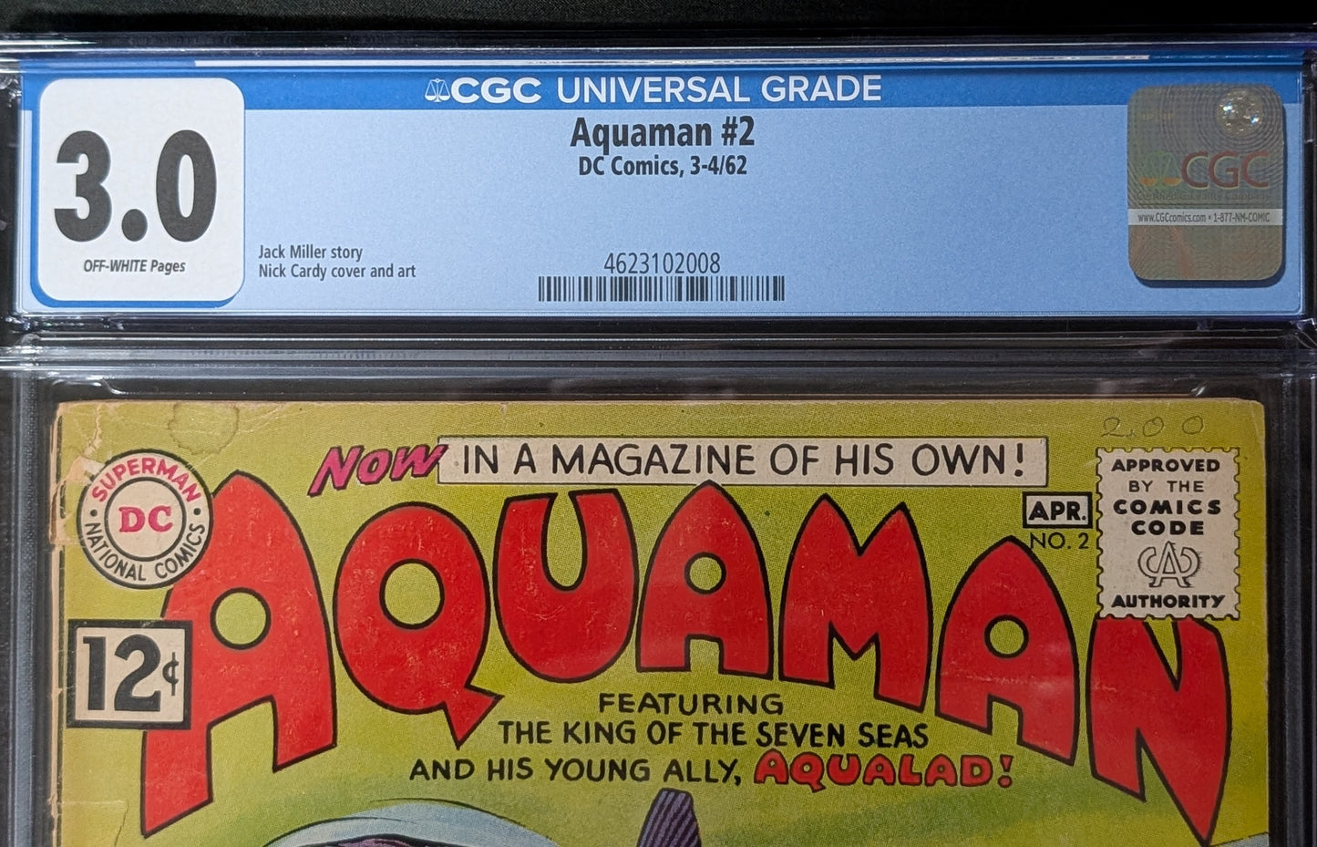 Aquaman #2 CGC 3.0