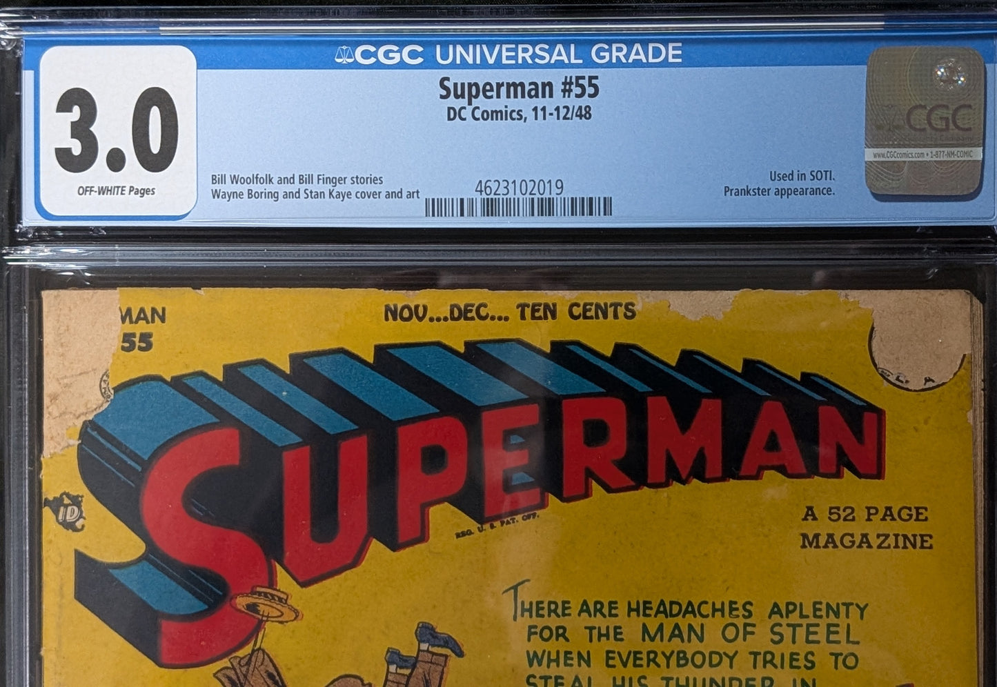 Superman #55 CGC 3.0