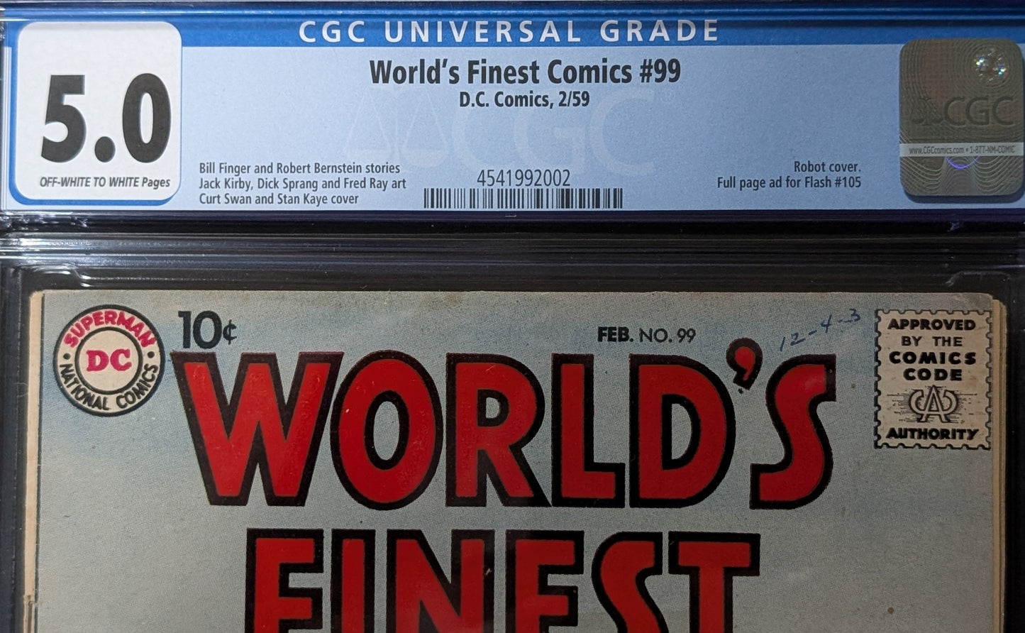 World's Finest #99 CGC 5.0