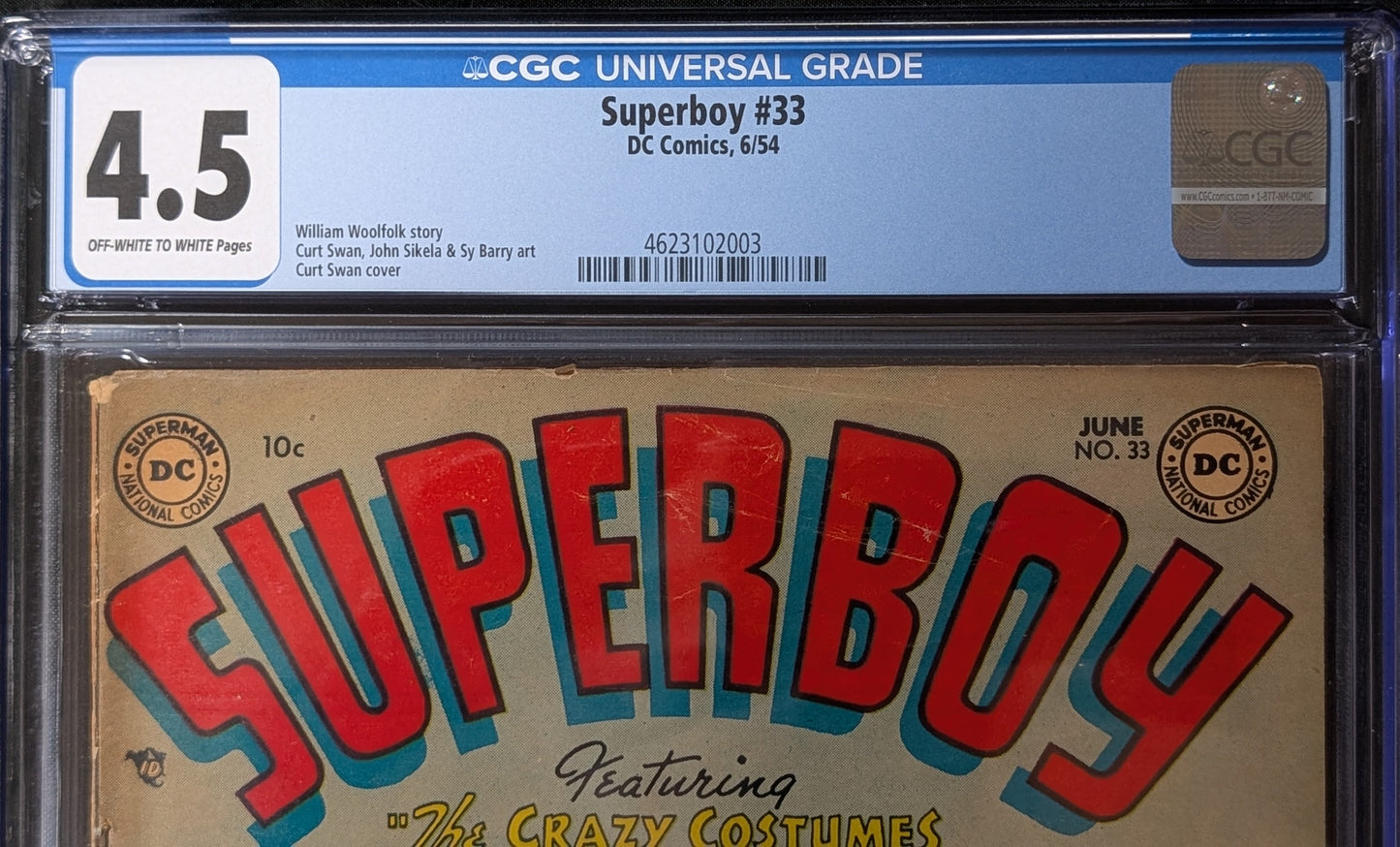 Superboy #33 CGC 4.5