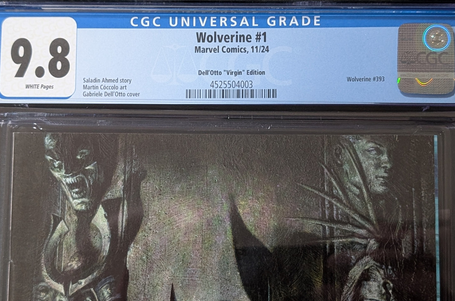 Wolverine #1 CGC 9.8 Dell' Otto virgin